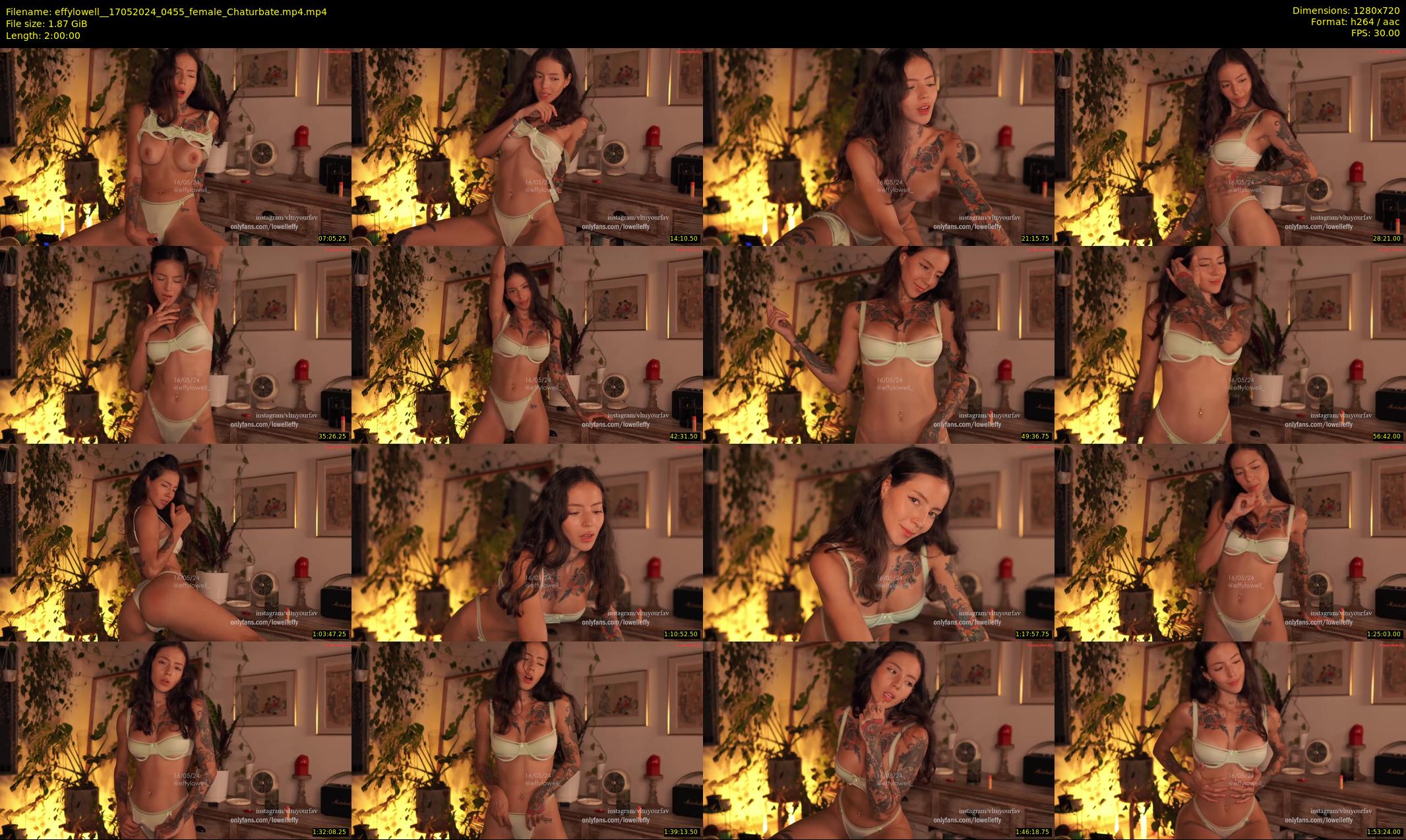 effylowell_ — 120 minute Chaturbate female cam show recording, 720p, May 17, 2024