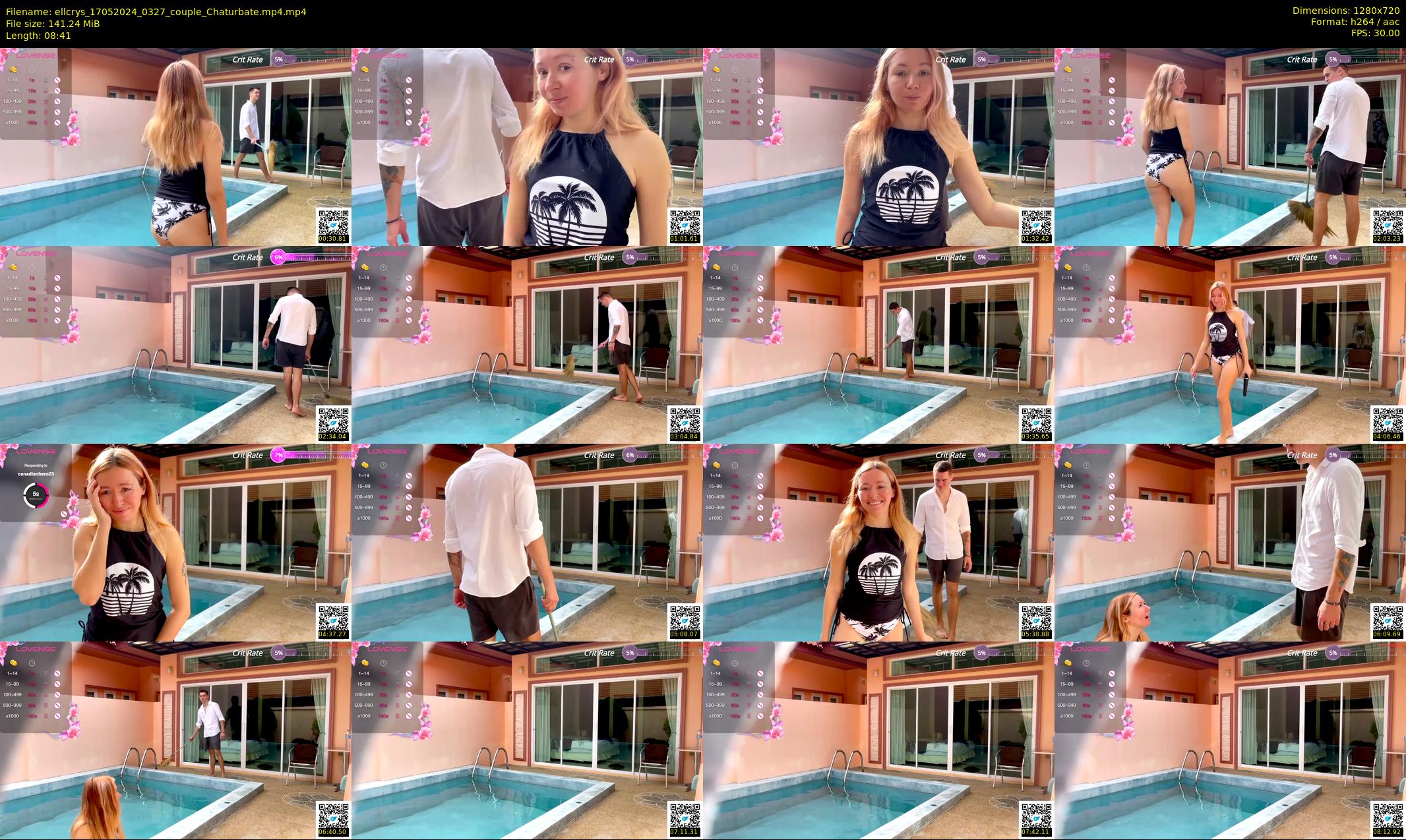 ellcrys — 9 minute Chaturbate couple cam show recording, 720p, May 17, 2024