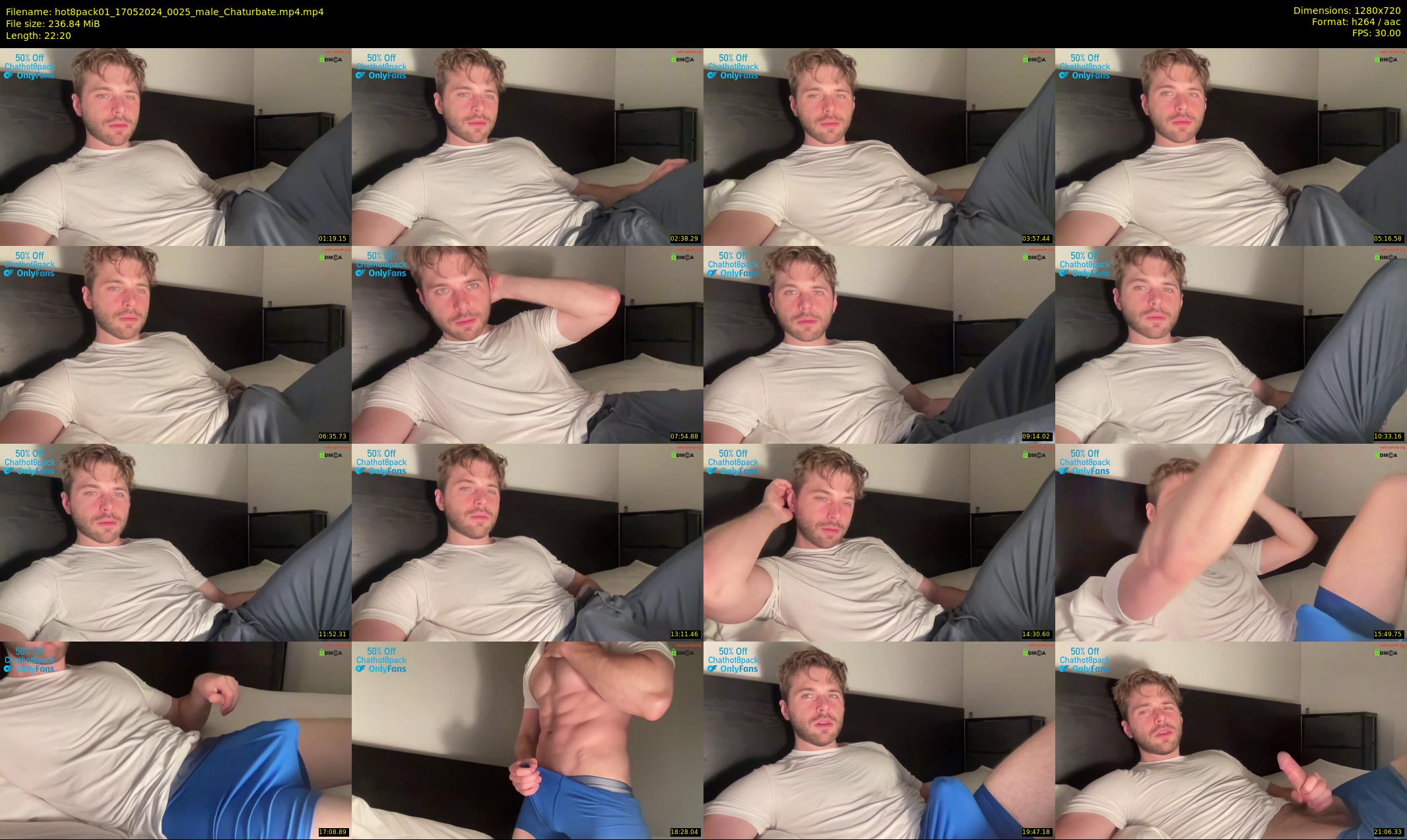 hot8pack01 — 23 minute Chaturbate male cam show recording, 720p, May 17, 2024