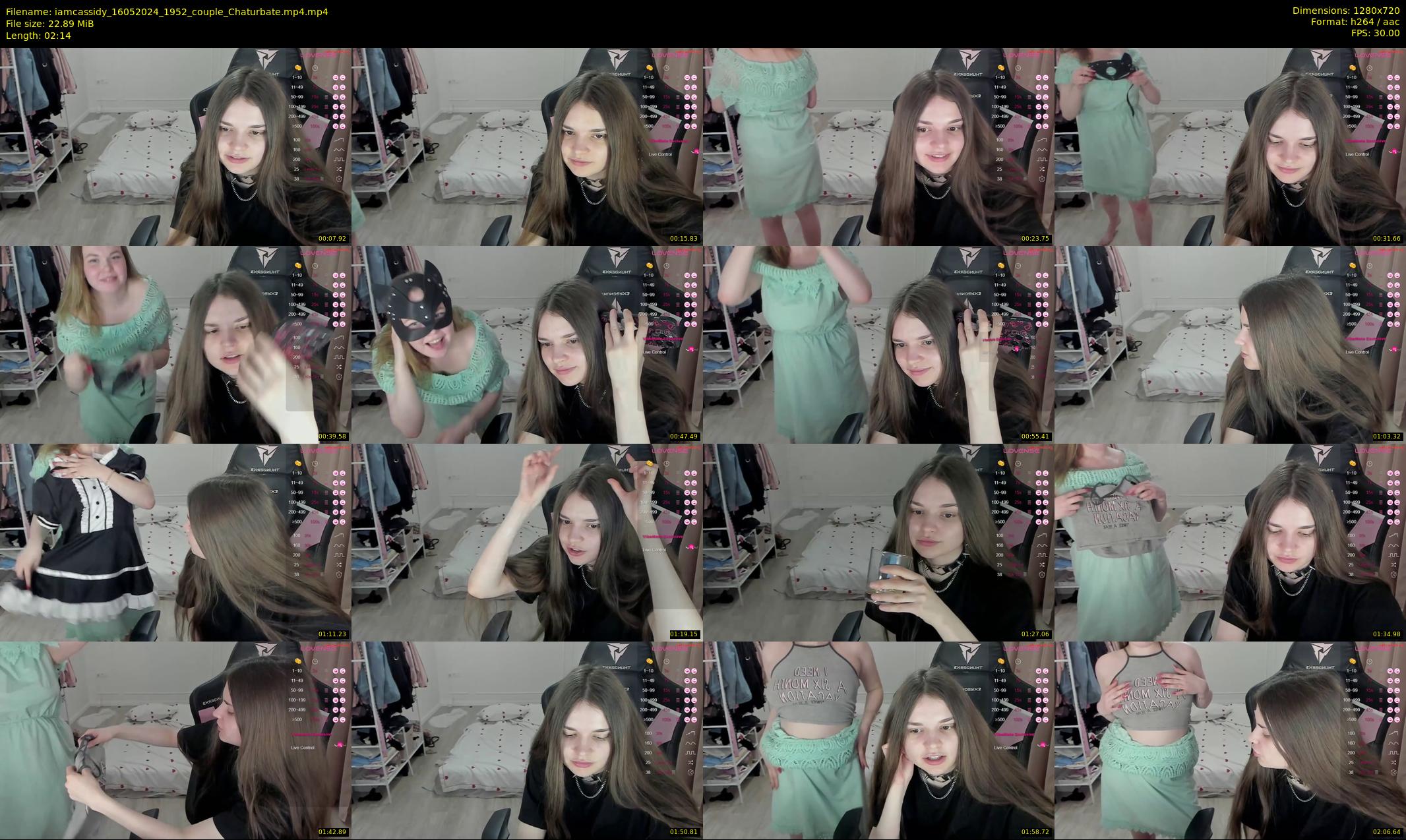 iamcassidy — 3 minute Chaturbate female cam show recording, 720p, May 16, 2024