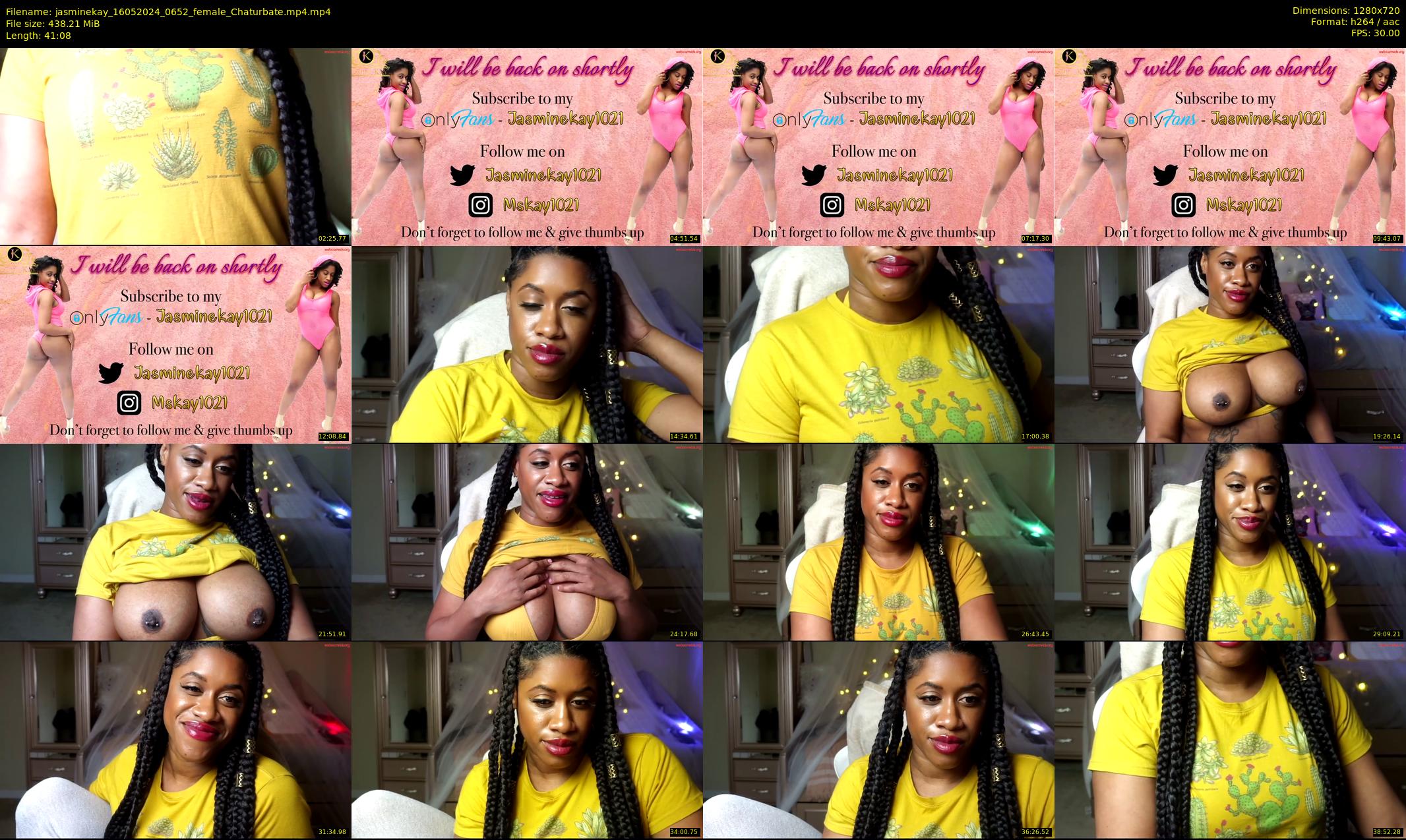 jasminekay — 42 minute Chaturbate female cam show recording, 720p, May 16, 2024