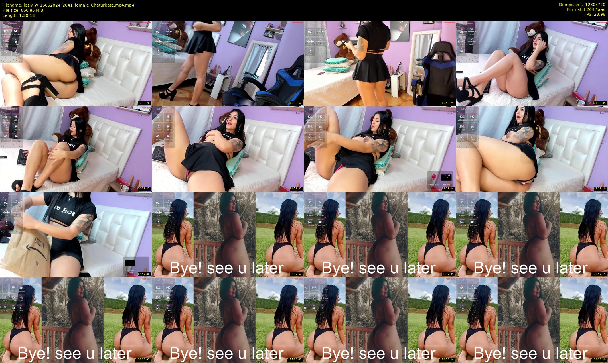 lesly_w — 91 minute Chaturbate female cam show recording, 720p, May 16, 2024