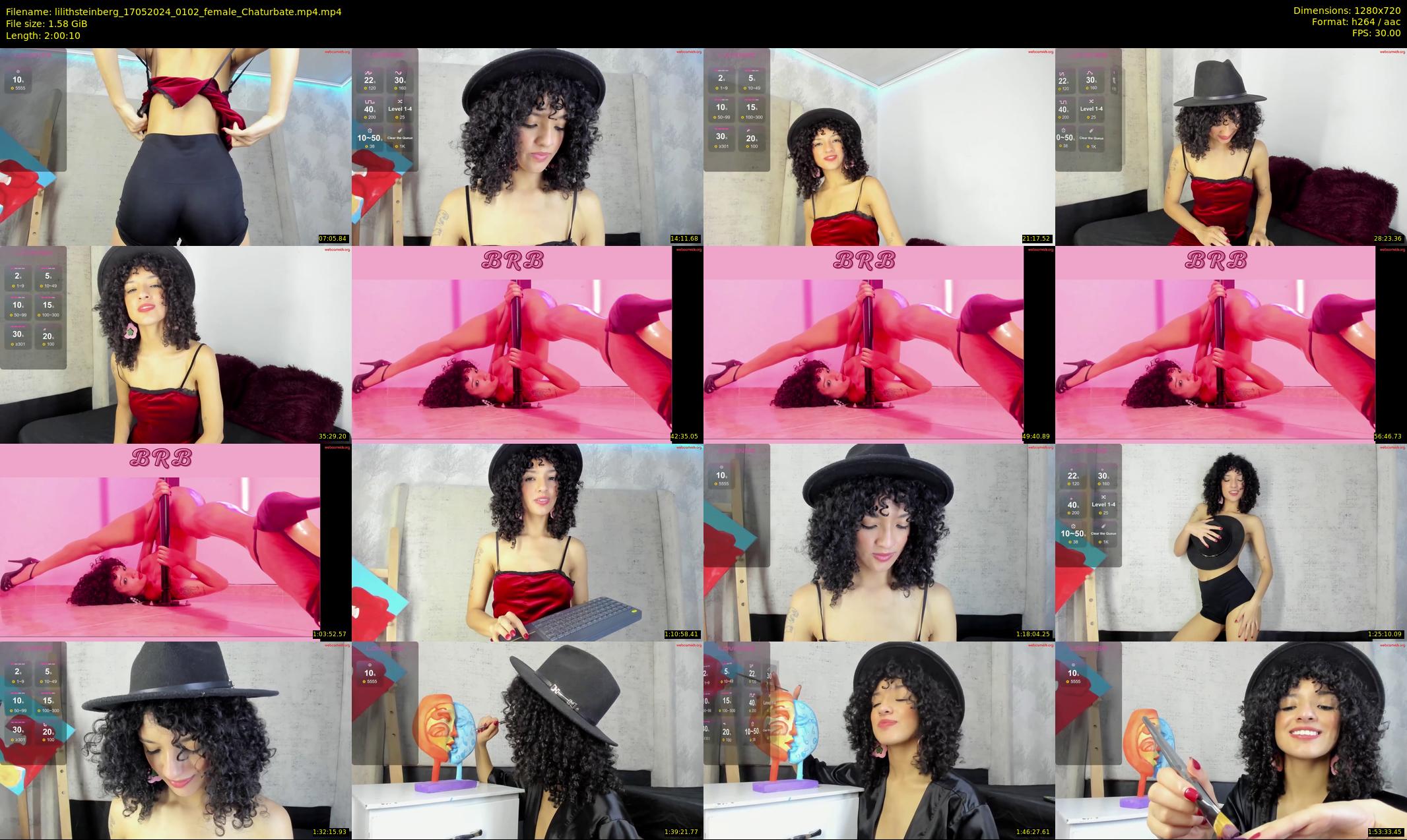 lilithsteinberg — 121 minute Chaturbate female cam show recording, 720p, May 17, 2024