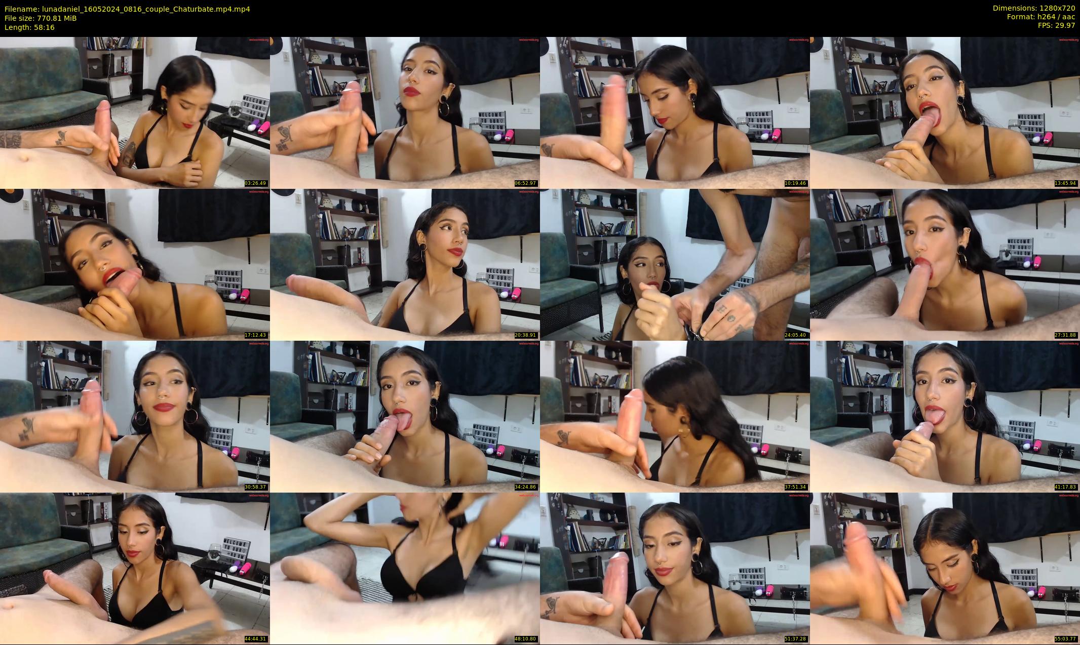 lunadaniel — 59 minute Chaturbate couple cam show recording, 720p, May 16, 2024