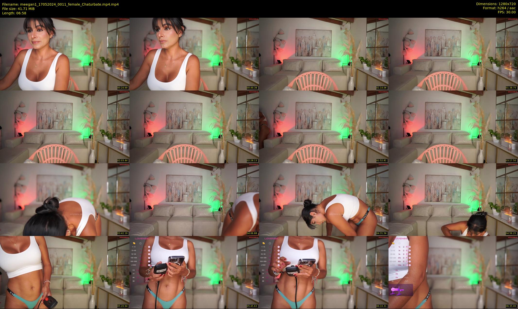 meegan1 — 7 minute Chaturbate female cam show recording, 720p, May 17, 2024