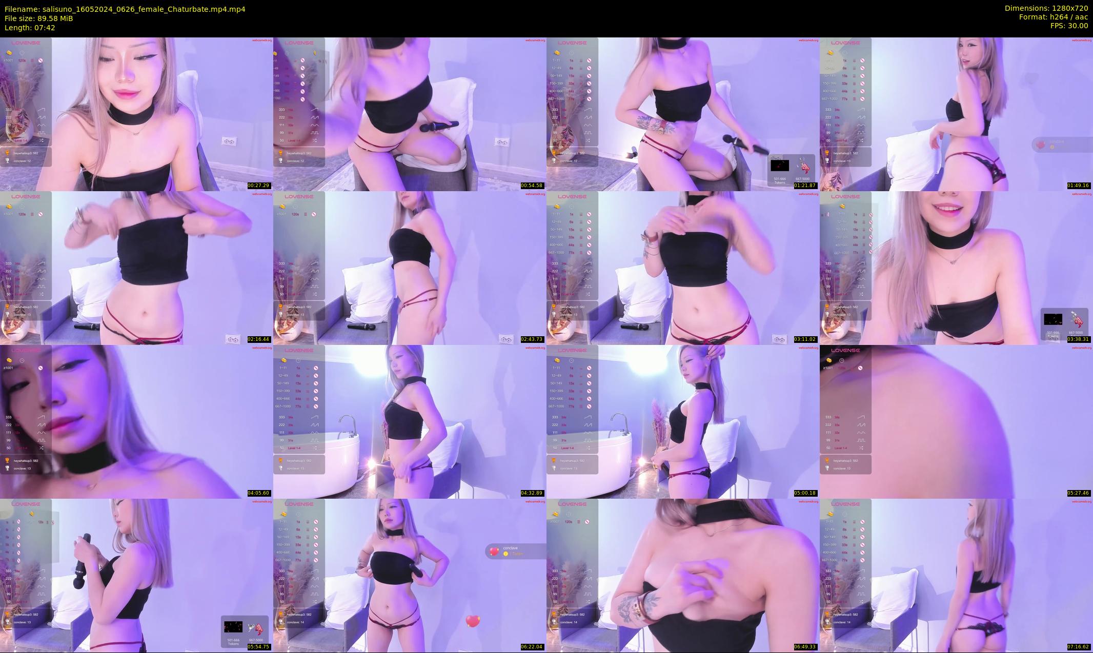 salisuno — 8 minute Chaturbate female cam show recording, 720p, May 16, 2024