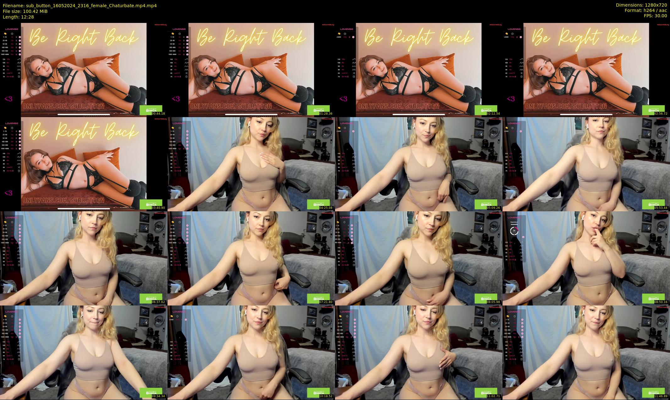 sub_button — 13 minute Chaturbate female cam show recording, 720p, May 16, 2024