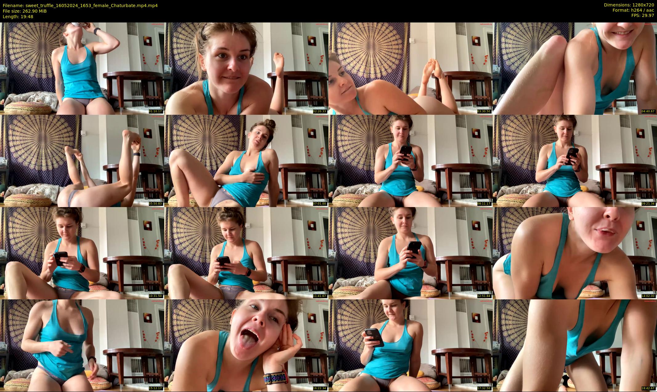 sweet_truffle — 20 minute Chaturbate female cam show recording, 720p, May 16, 2024