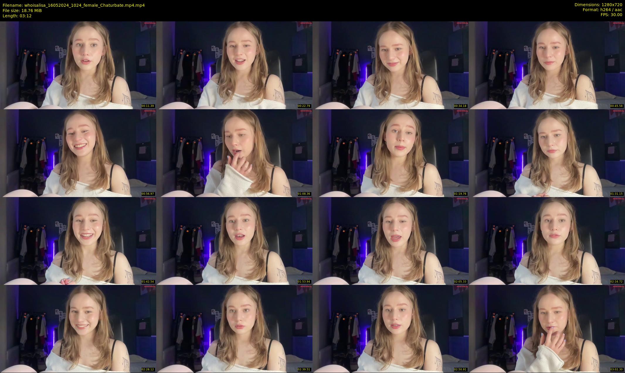 whoisalisa — 4 minute Chaturbate female cam show recording, 720p, May 16, 2024