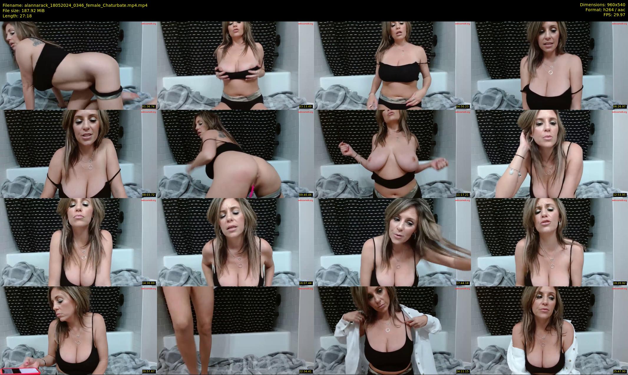 alannarack — 28 minute Chaturbate female cam show recording, 480p, May 18, 2024