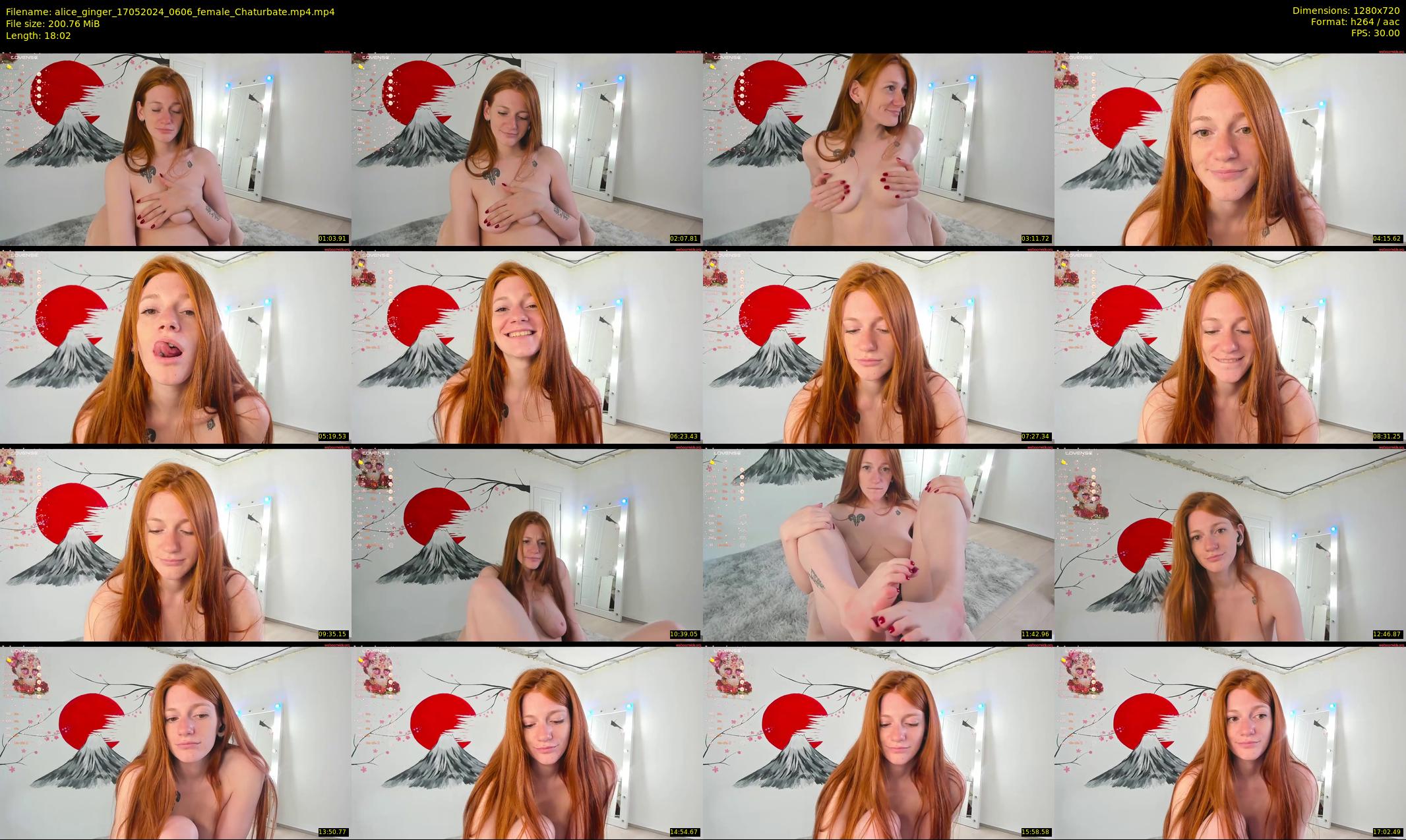alice_ginger — 19 minute Chaturbate female cam show recording, 720p, May 17, 2024