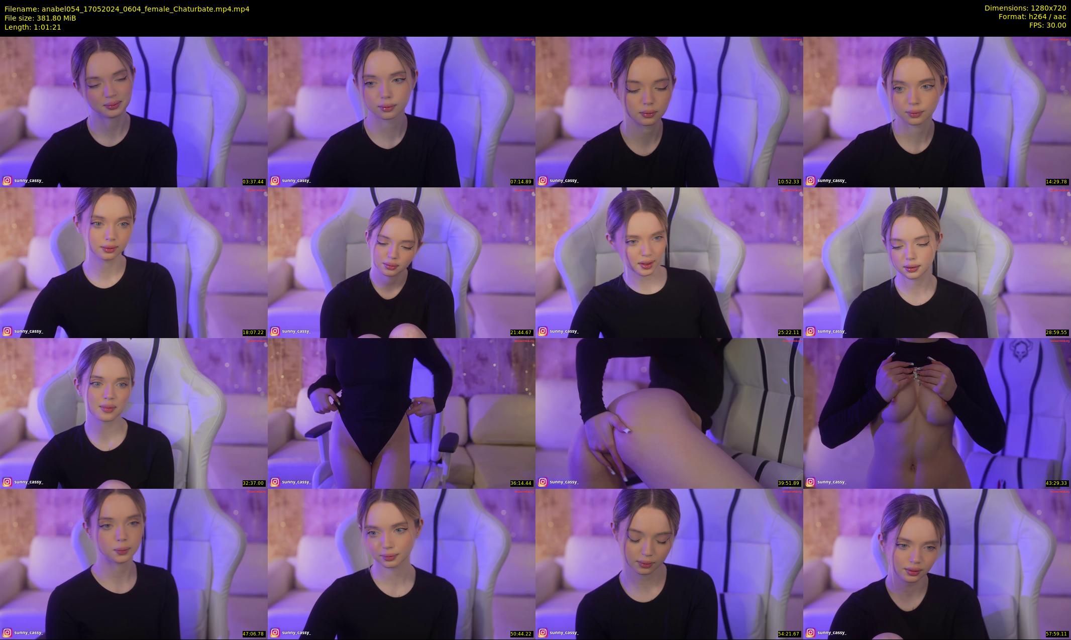 anabel054 — 62 minute Chaturbate female cam show recording, 720p, May 17, 2024