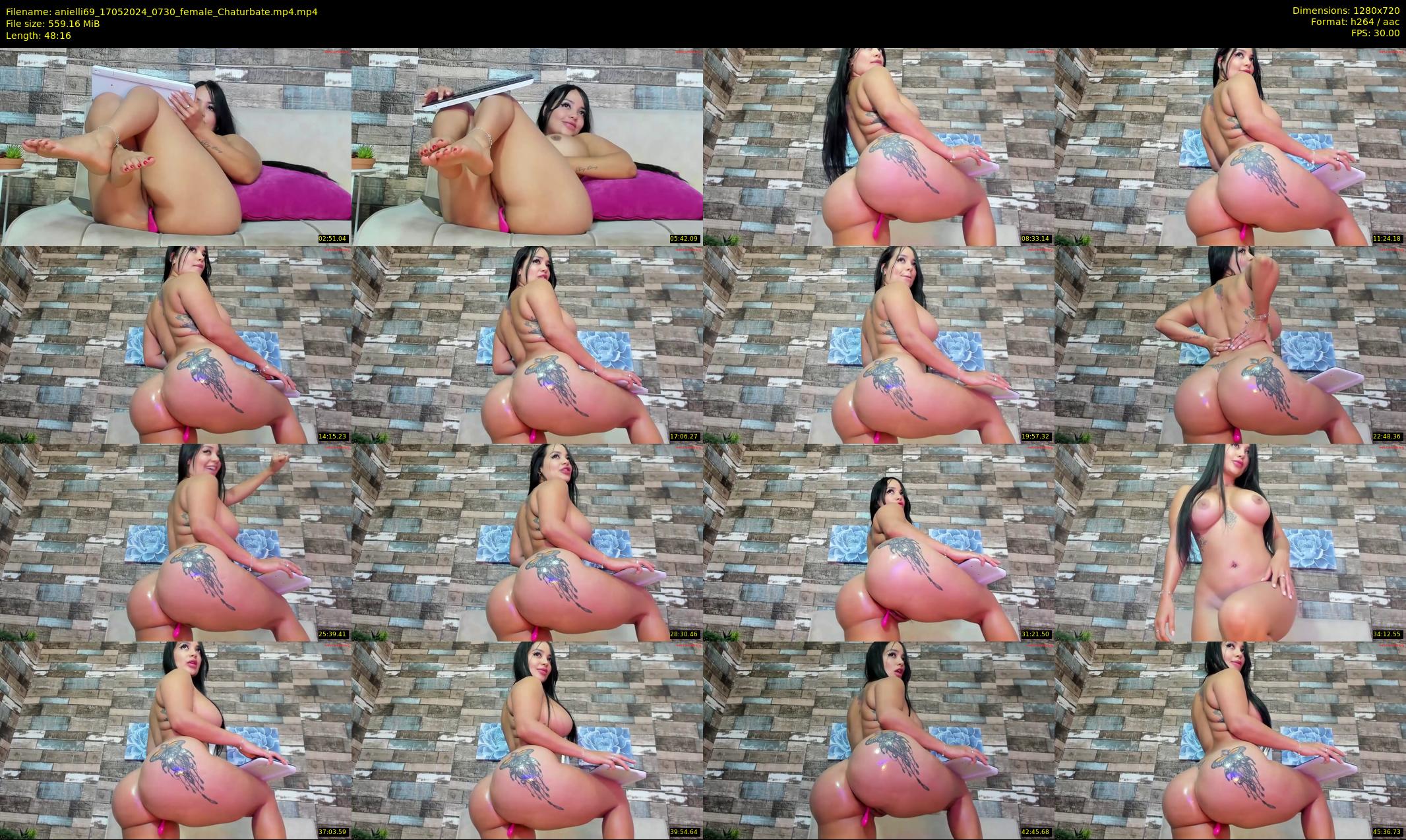 anielli69 — 49 minute Chaturbate female cam show recording, 720p, May 17, 2024