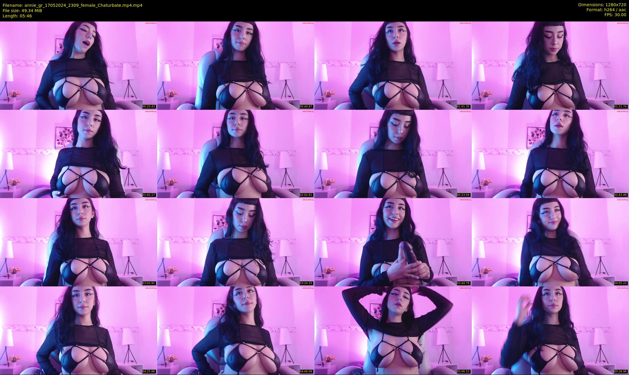 annie_gr — 6 minute Chaturbate female cam show recording, 720p, May 17, 2024