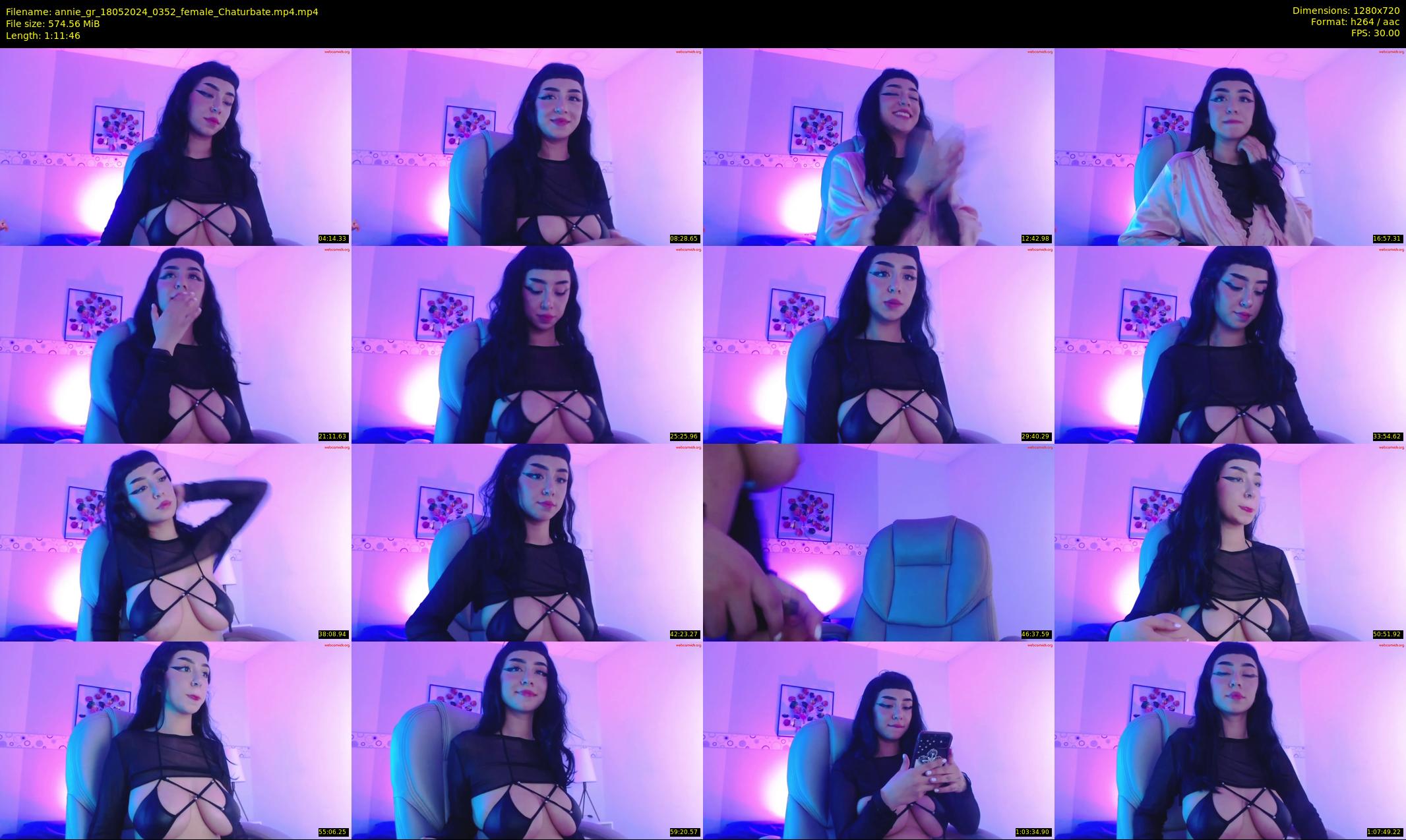 annie_gr — 72 minute Chaturbate female cam show recording, 720p, May 18, 2024