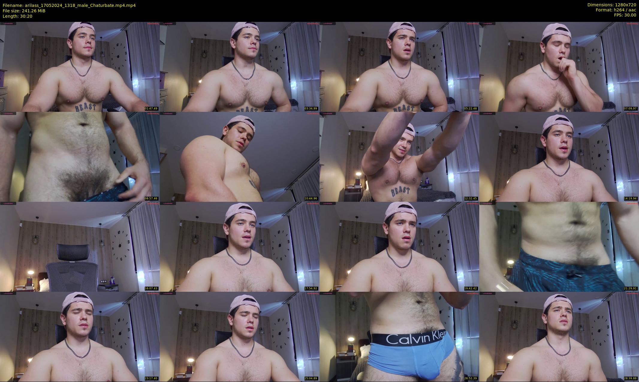 arilass — 31 minute Chaturbate male cam show recording, 720p, May 17, 2024