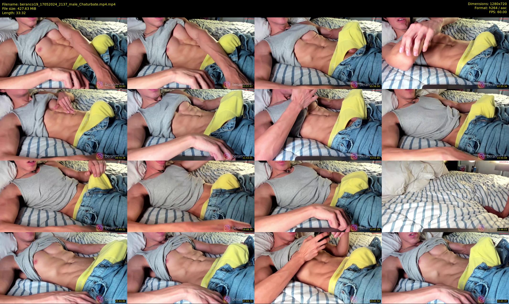 beranco19 — 34 minute Chaturbate male cam show recording, 720p, May 17, 2024
