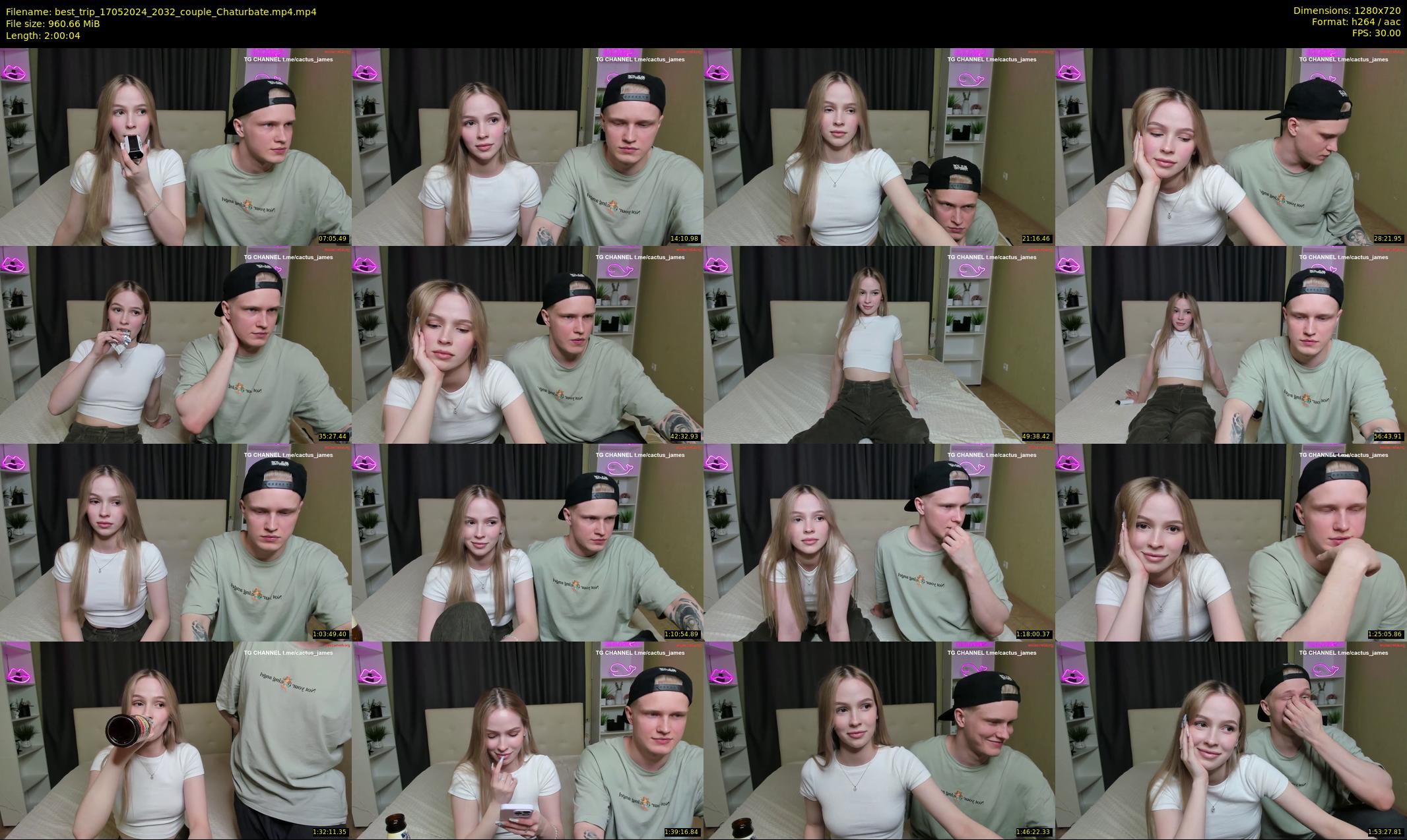 best_trip — 121 minute Chaturbate couple cam show recording, 720p, May 17, 2024