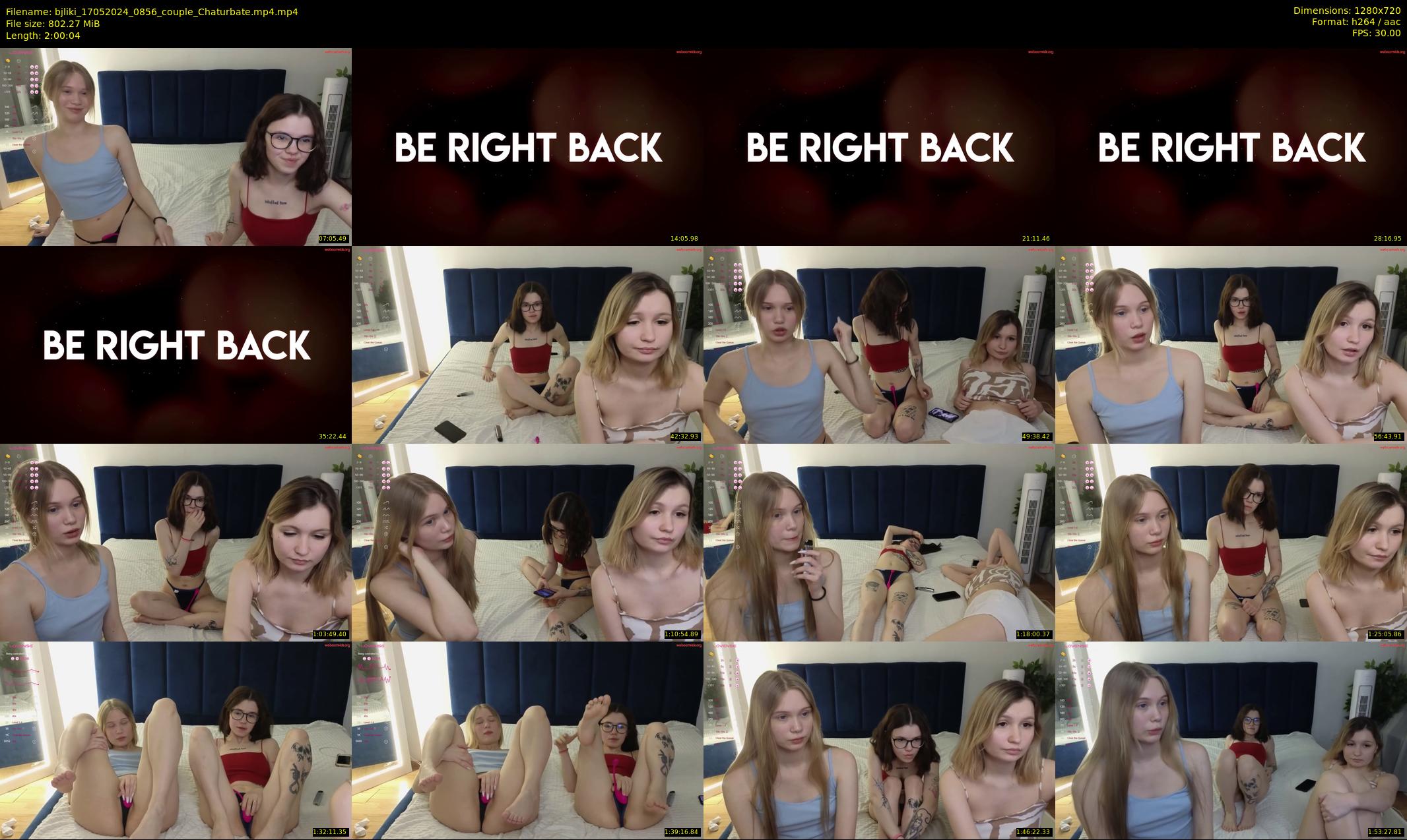 bjliki — 121 minute Chaturbate couple cam show recording, 720p, May 17, 2024