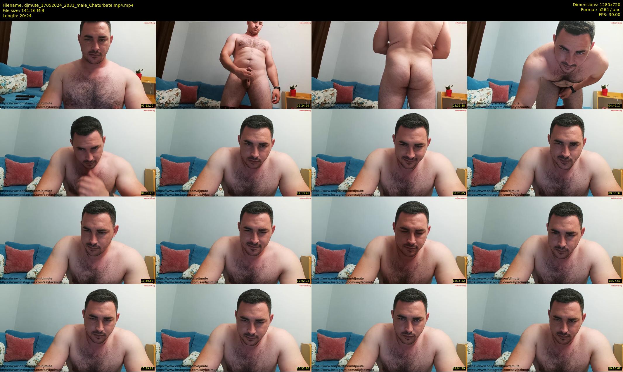 djmute — 21 minute Chaturbate male cam show recording, 720p, May 17, 2024