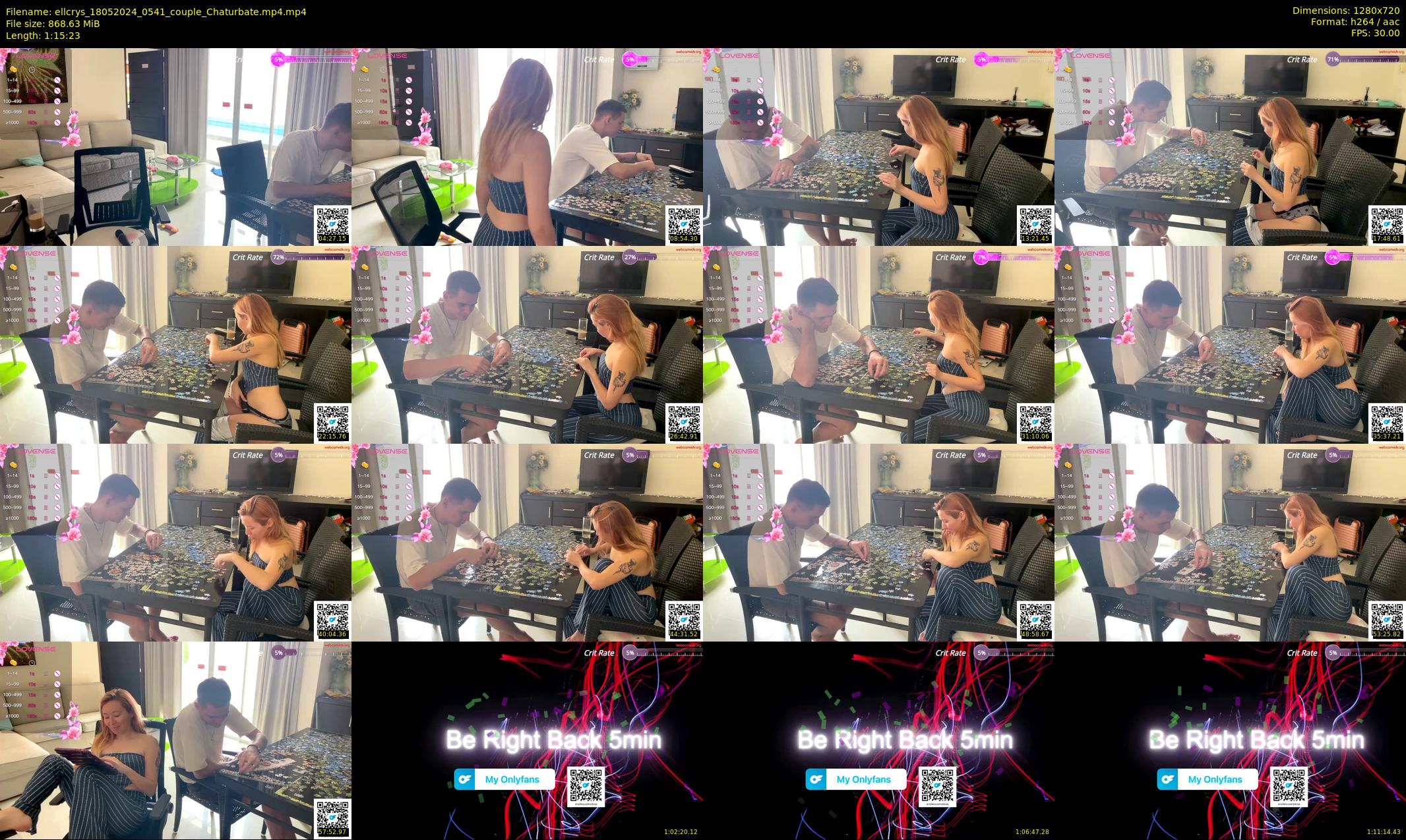 ellcrys — 76 minute Chaturbate couple cam show recording, 720p, May 18, 2024