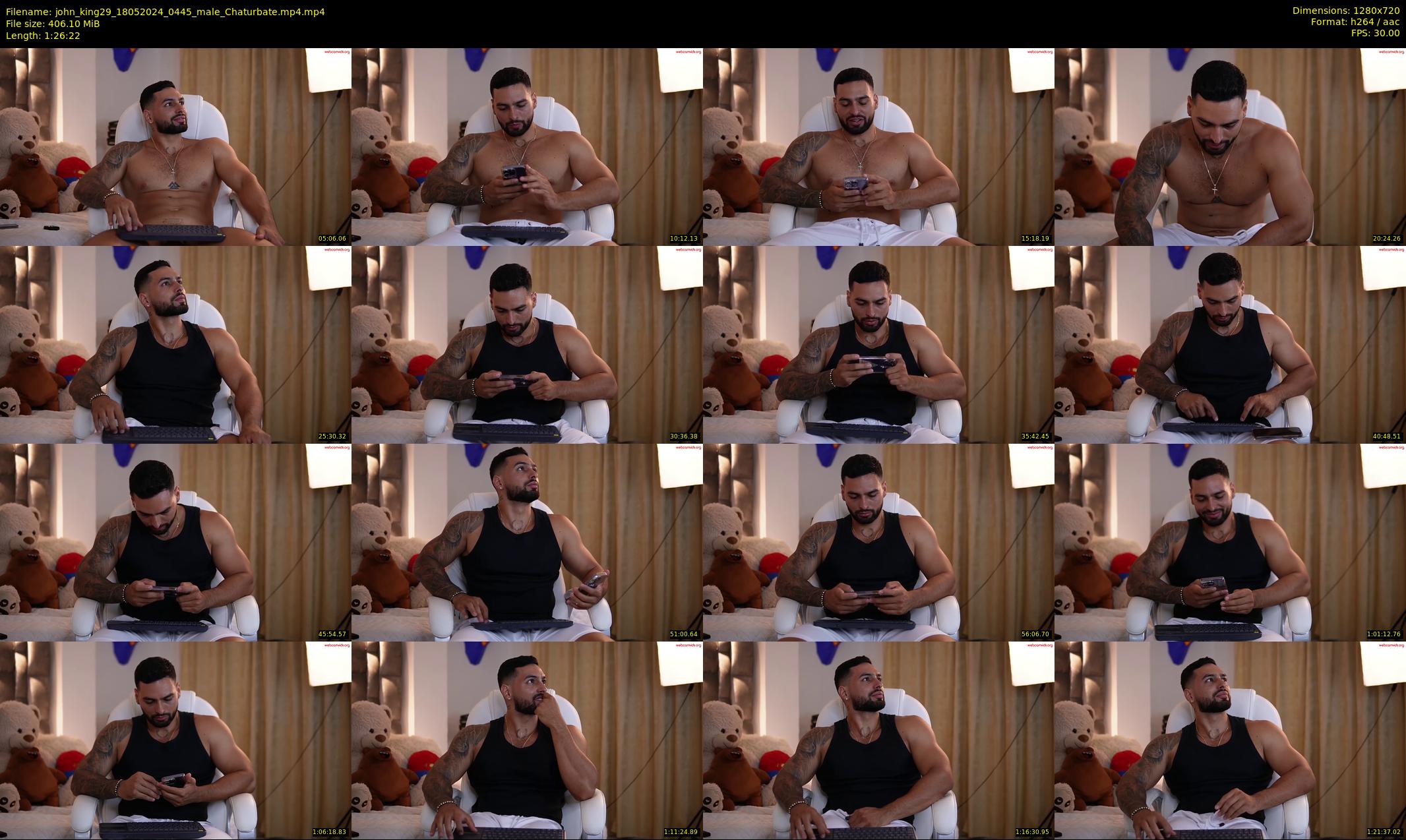 john_king29 — 87 minute Chaturbate male cam show recording, 720p, May 18, 2024