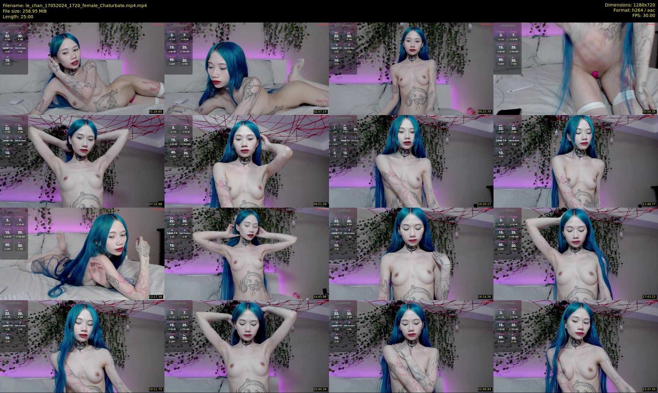 le_chan — 25 minute Chaturbate female cam show recording, 720p, May 17, 2024