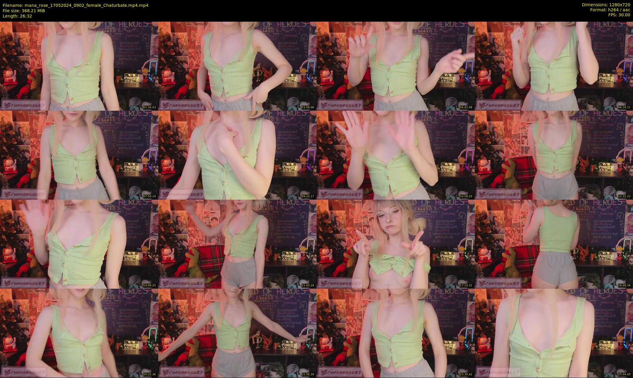 mana_rose — 27 minute Chaturbate female cam show recording, 720p, May 17, 2024