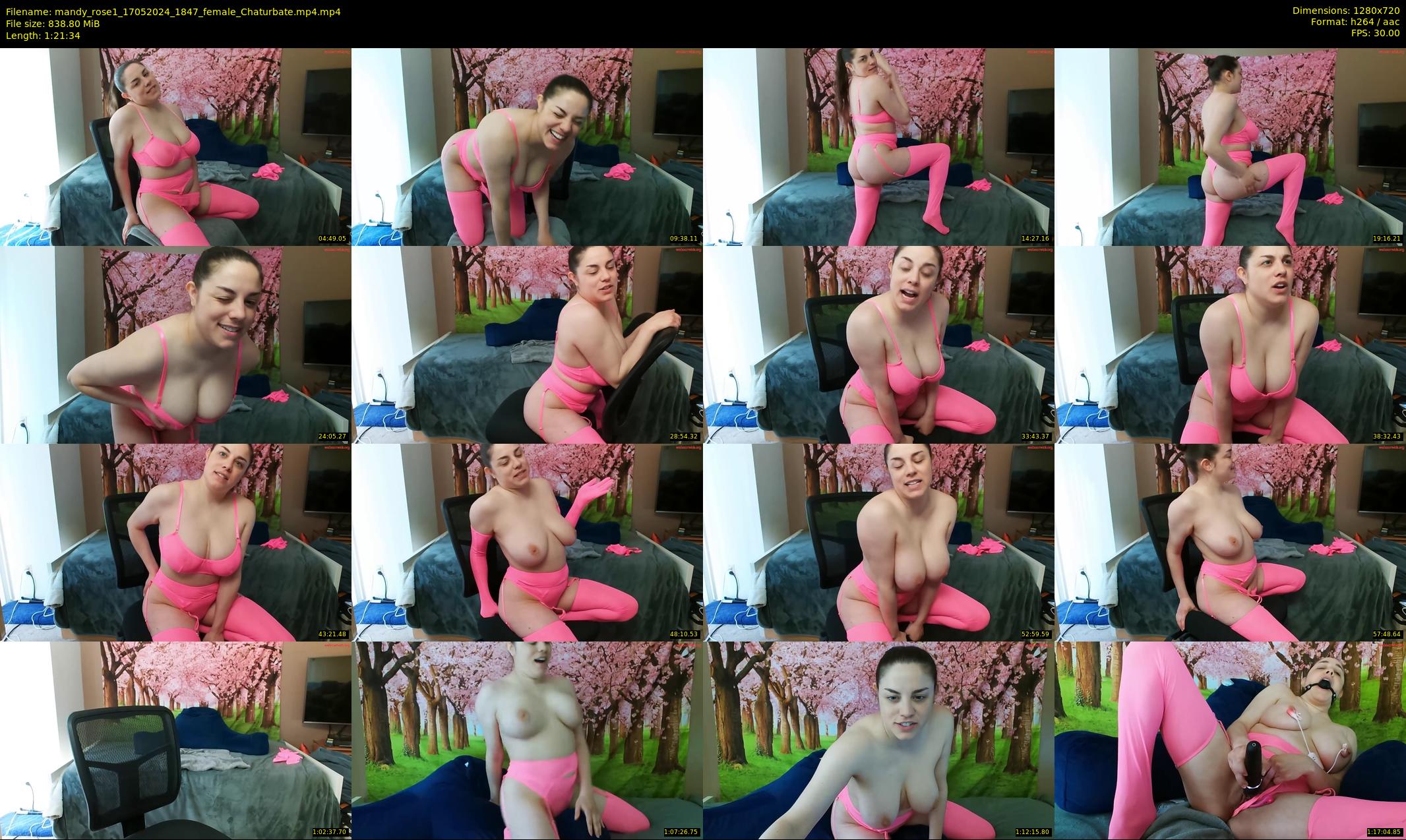 mandy_rose1 — 82 minute Chaturbate female cam show recording, 720p, May 17, 2024