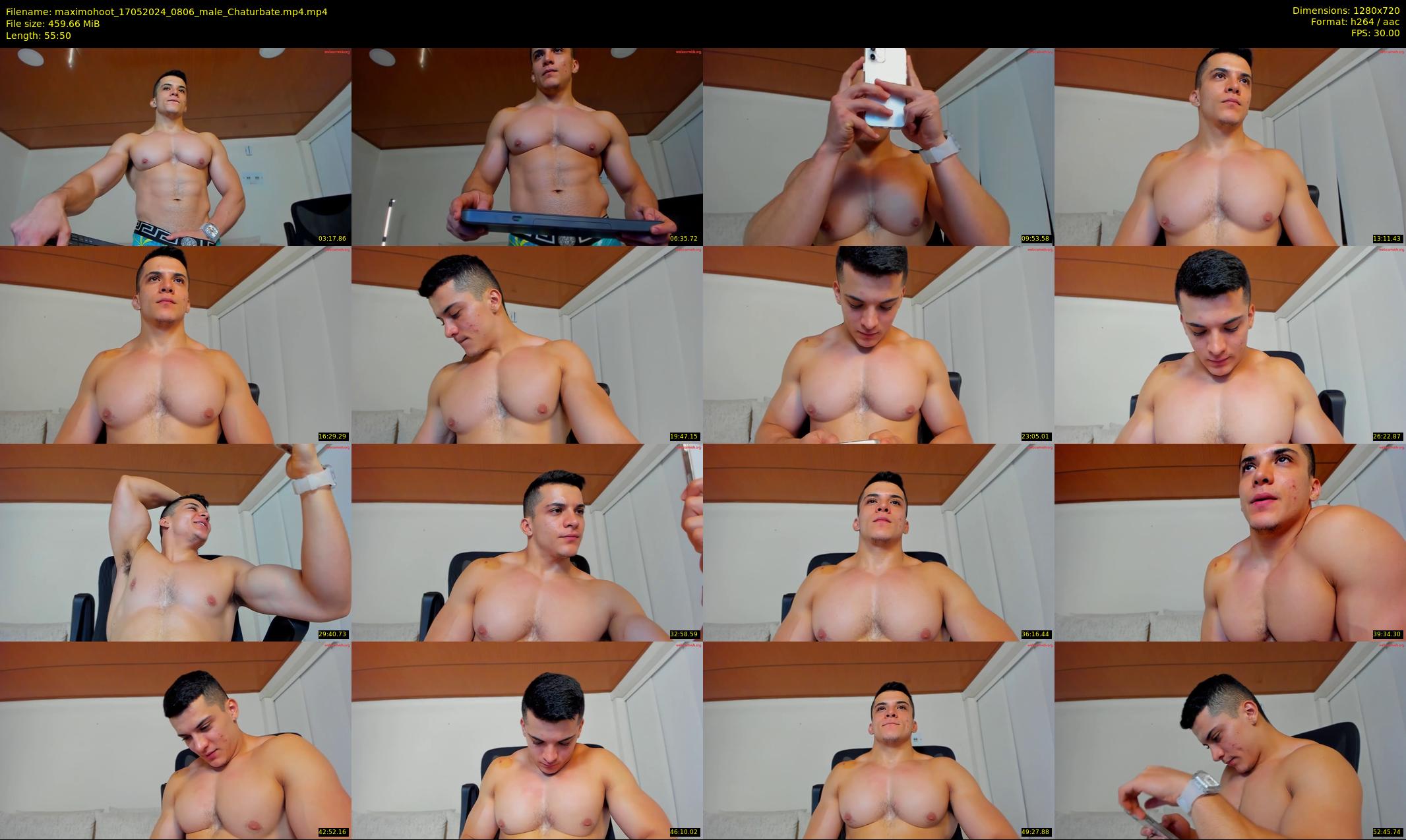 maximohoot — 56 minute Chaturbate male cam show recording, 720p, May 17, 2024