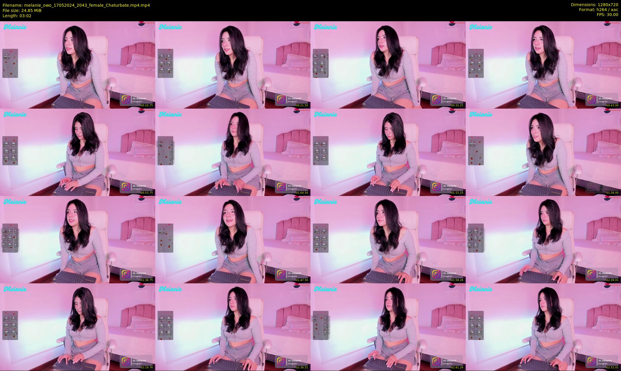 melanie_owo — 4 minute Chaturbate female cam show recording, 720p, May 17, 2024