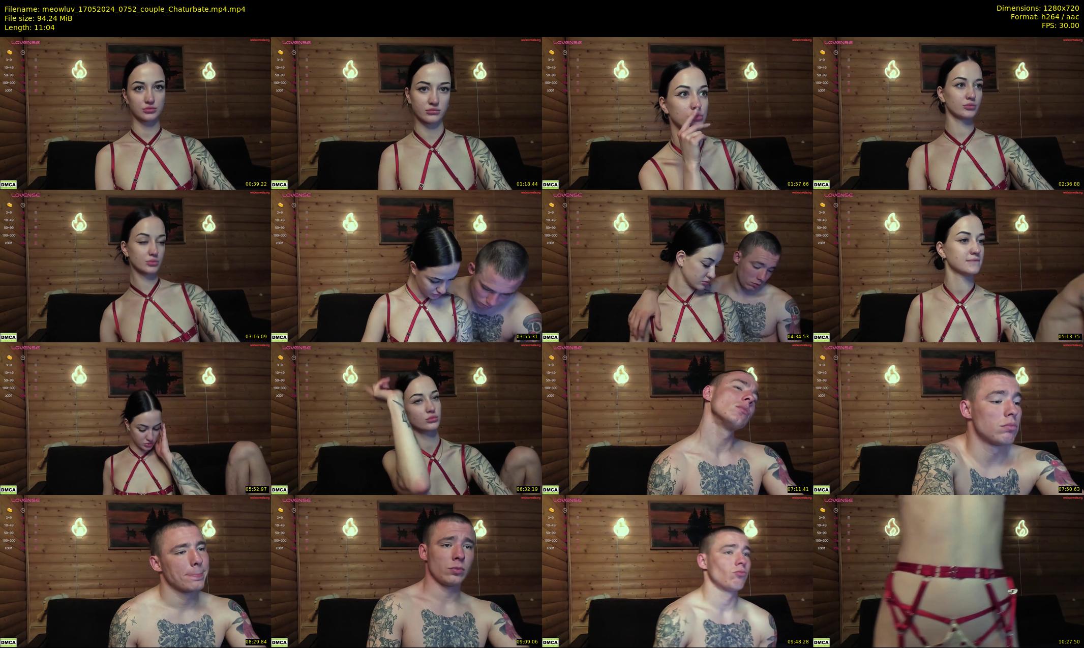 meowluv — 12 minute Chaturbate couple cam show recording, 720p, May 17, 2024