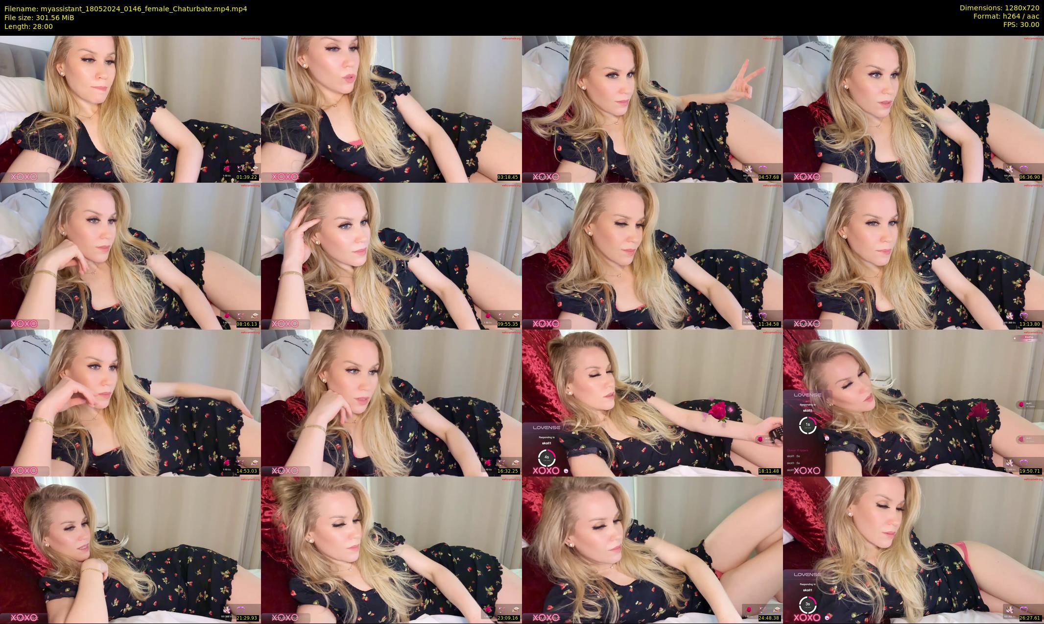 myassistant — 28 minute Chaturbate female cam show recording, 720p, May 18, 2024