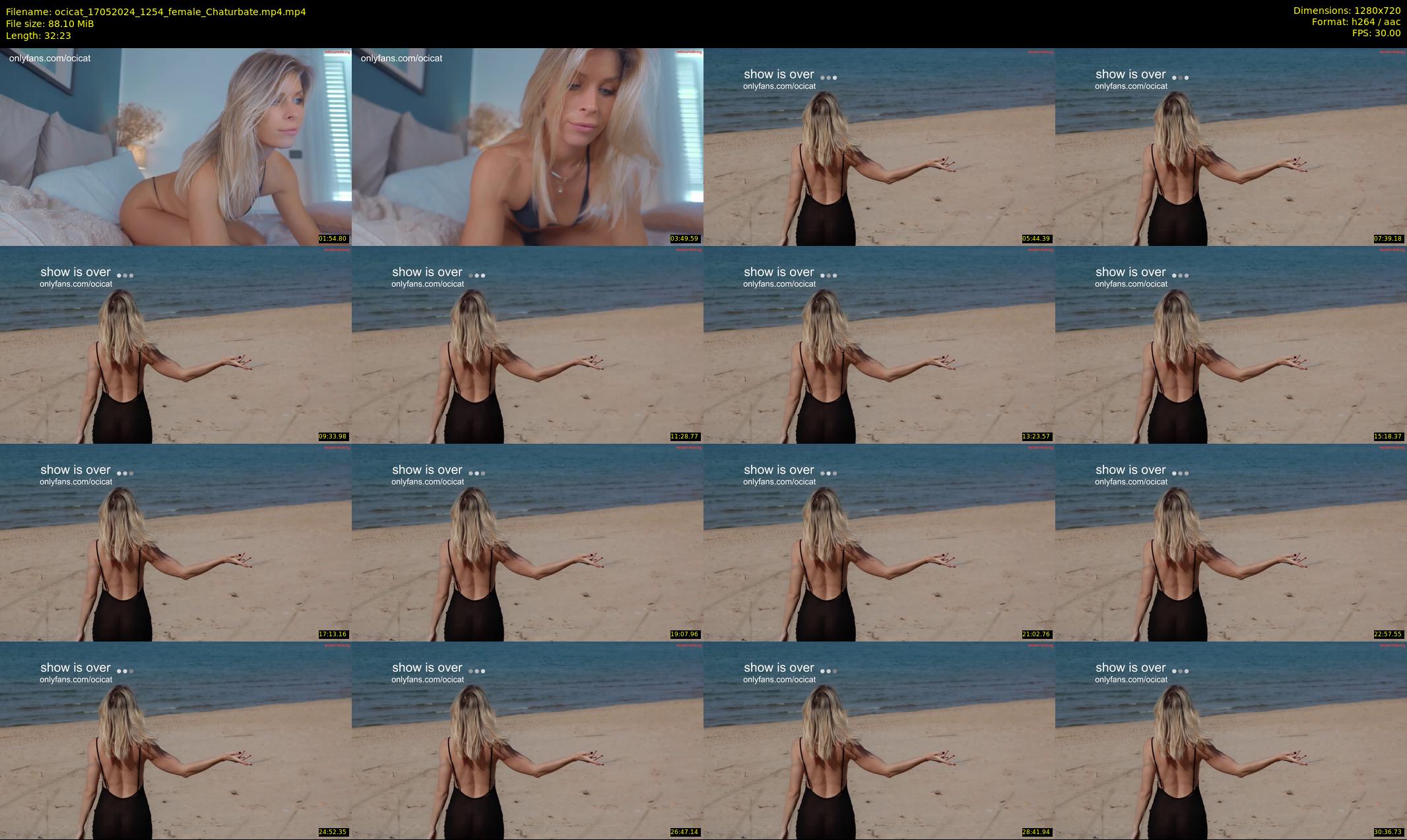 ocicat — 33 minute Chaturbate female cam show recording, 720p, May 17, 2024