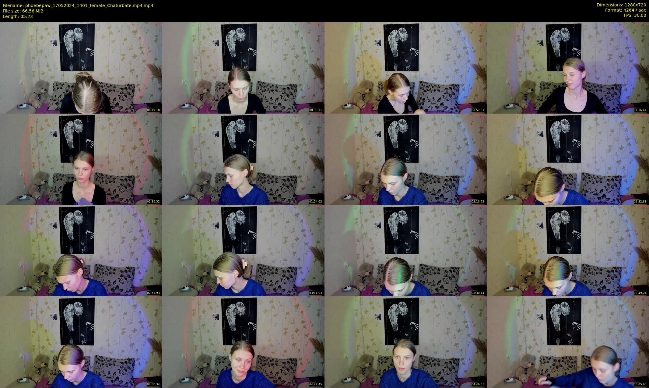 phoebepaw — 6 minute Chaturbate female cam show recording, 720p, May 17, 2024