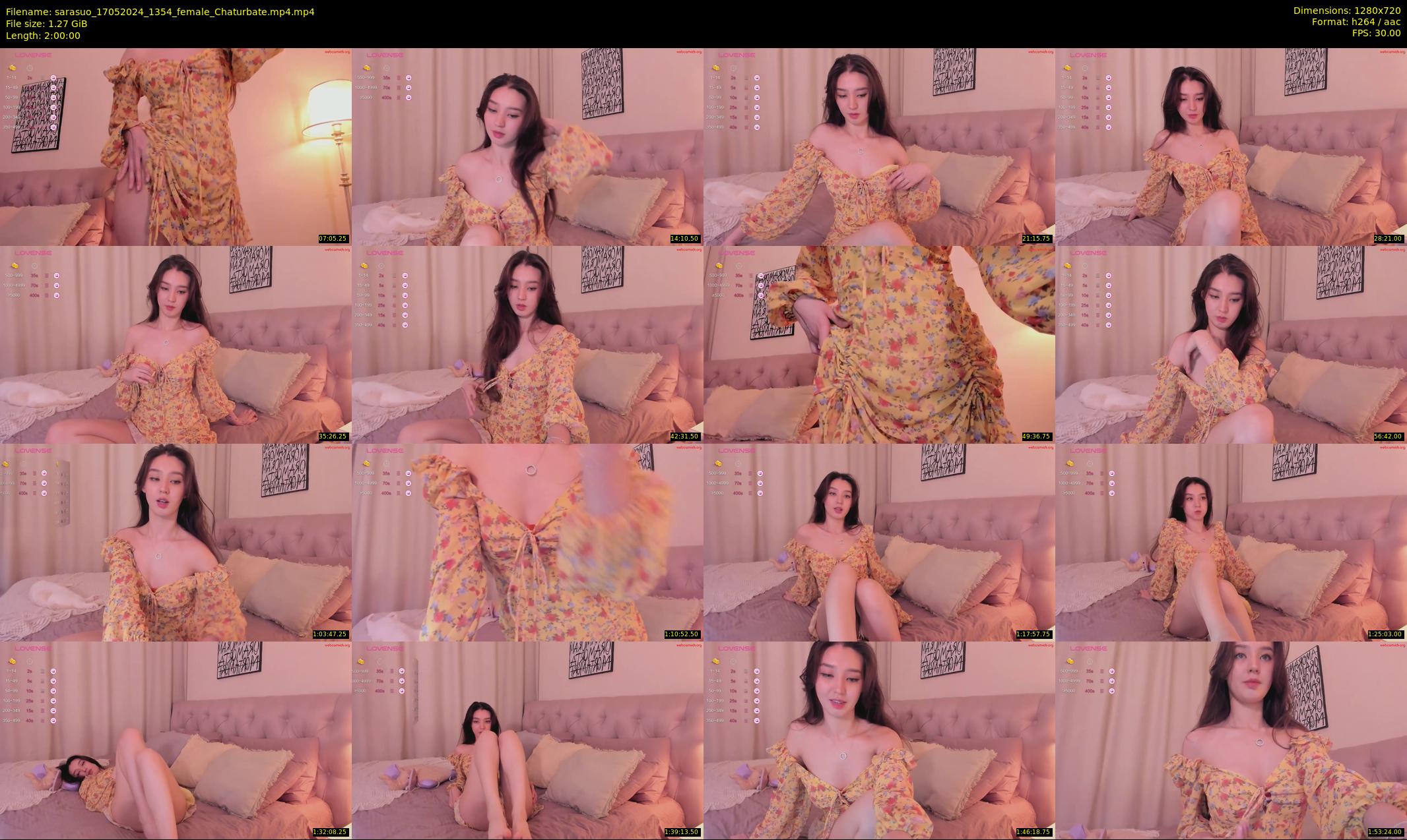 sarasuo — 120 minute Chaturbate female cam show recording, 720p, May 17, 2024