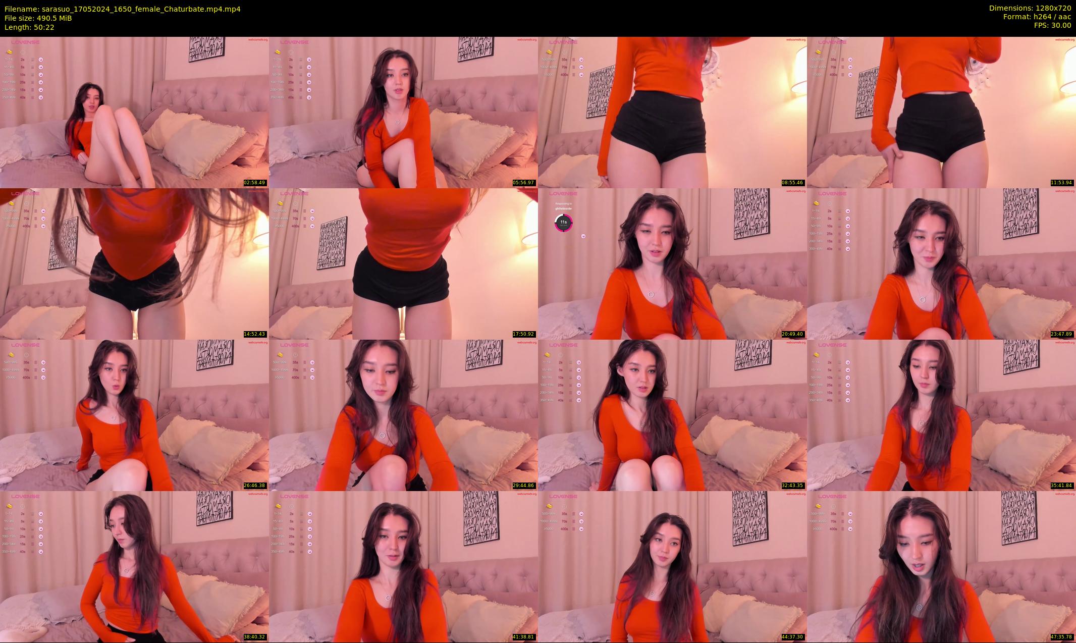 sarasuo — 51 minute Chaturbate female cam show recording, 720p, May 17, 2024
