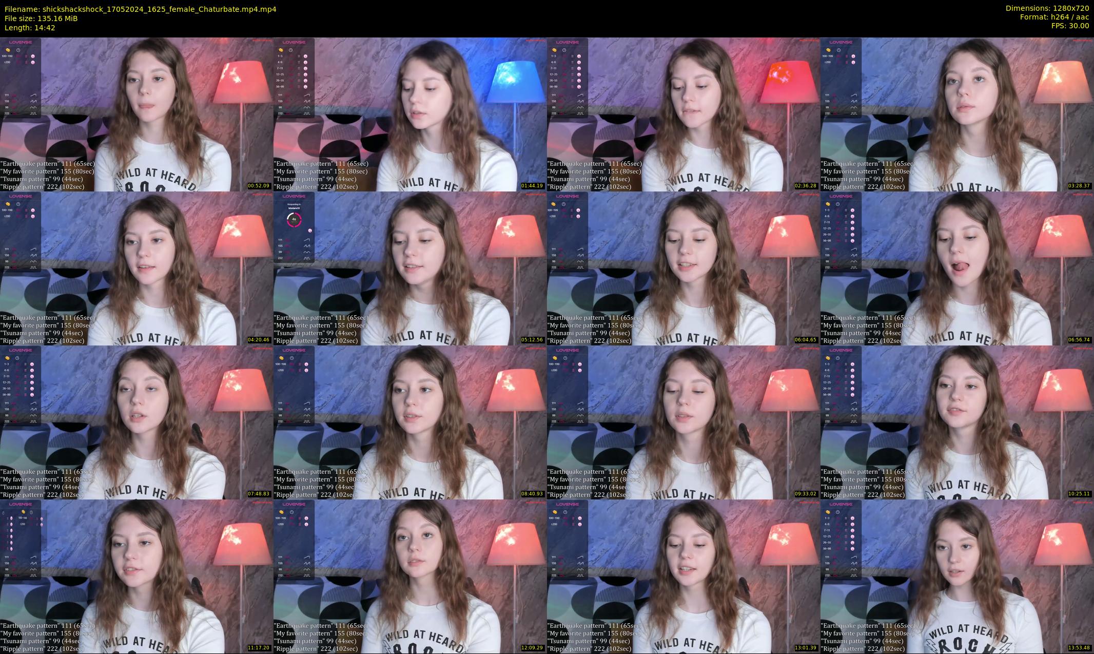 shickshackshock — 15 minute Chaturbate female cam show recording, 720p, May 17, 2024