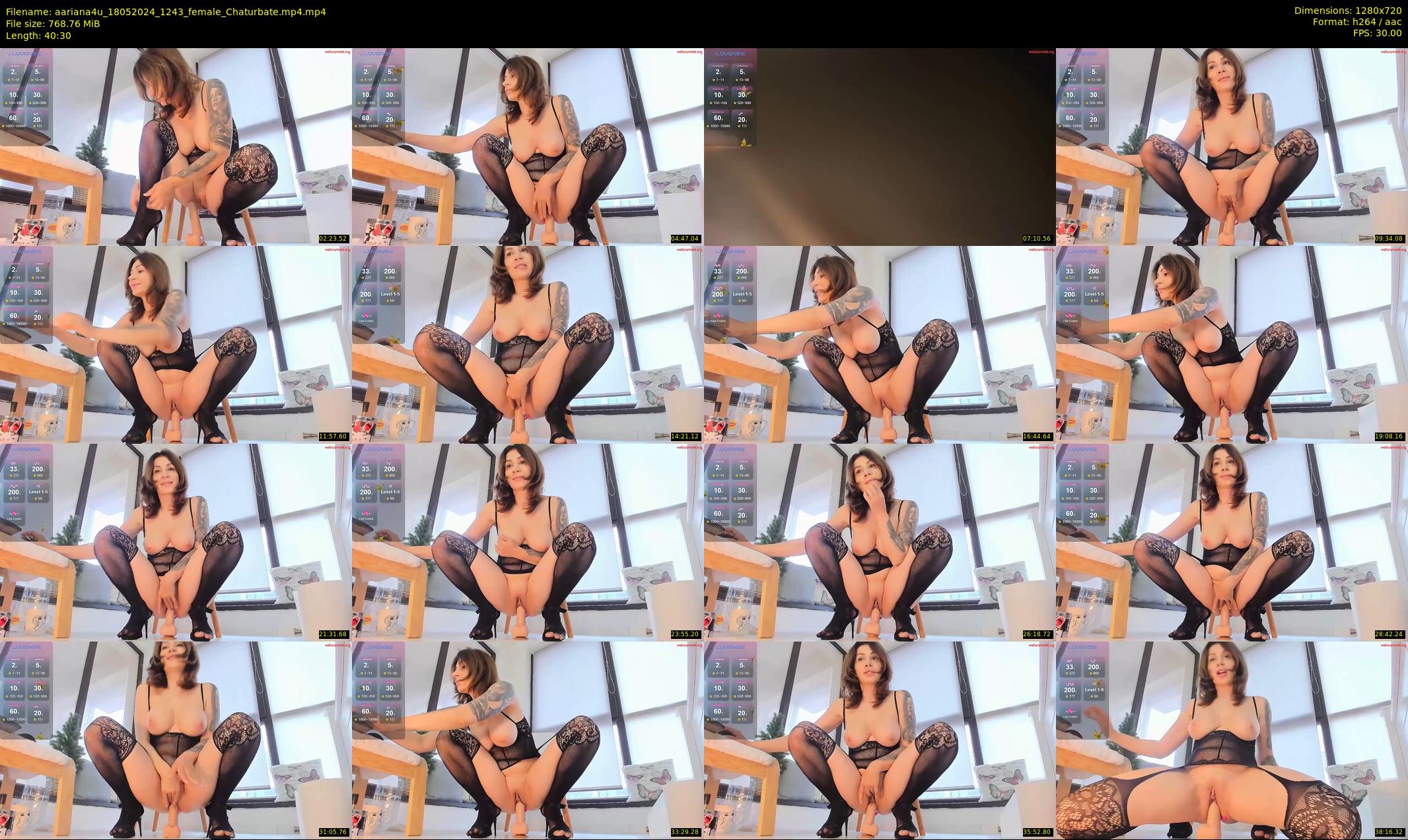 aariana4u — 41 minute Chaturbate female cam show recording, 720p, May 18, 2024