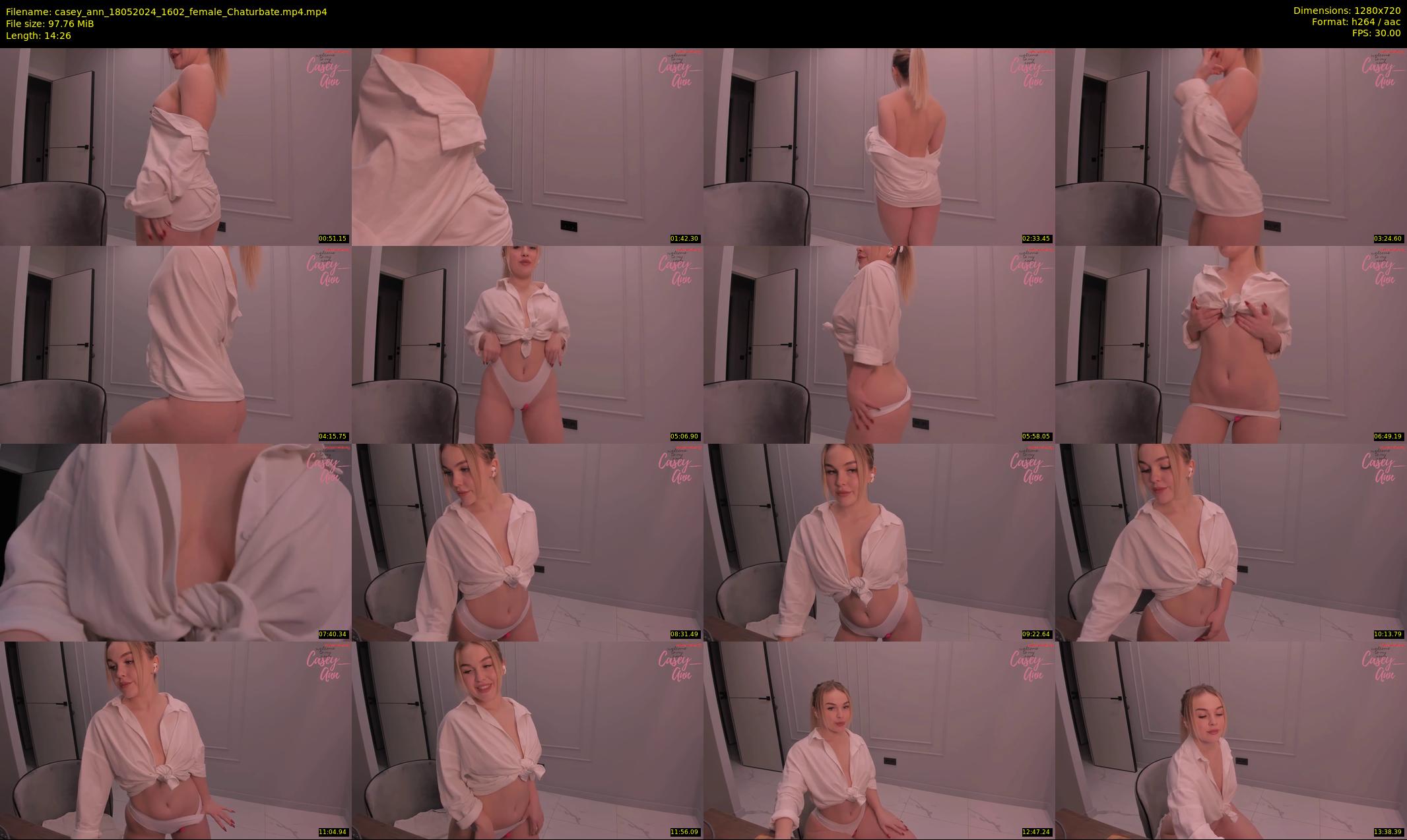 casey_ann — 15 minute Chaturbate female cam show recording, 720p, May 18, 2024