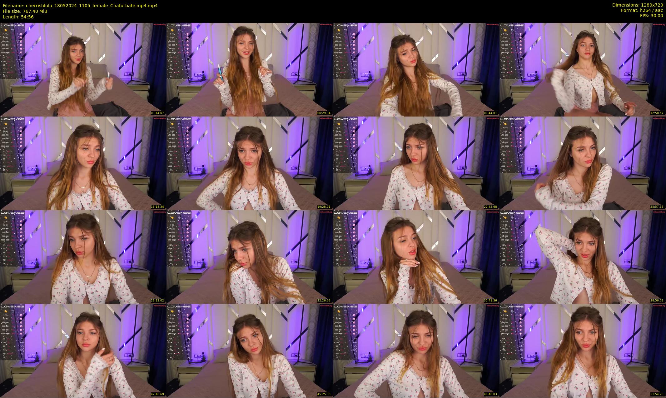 cherrishlulu — 55 minute Chaturbate female cam show recording, 720p, May 18, 2024