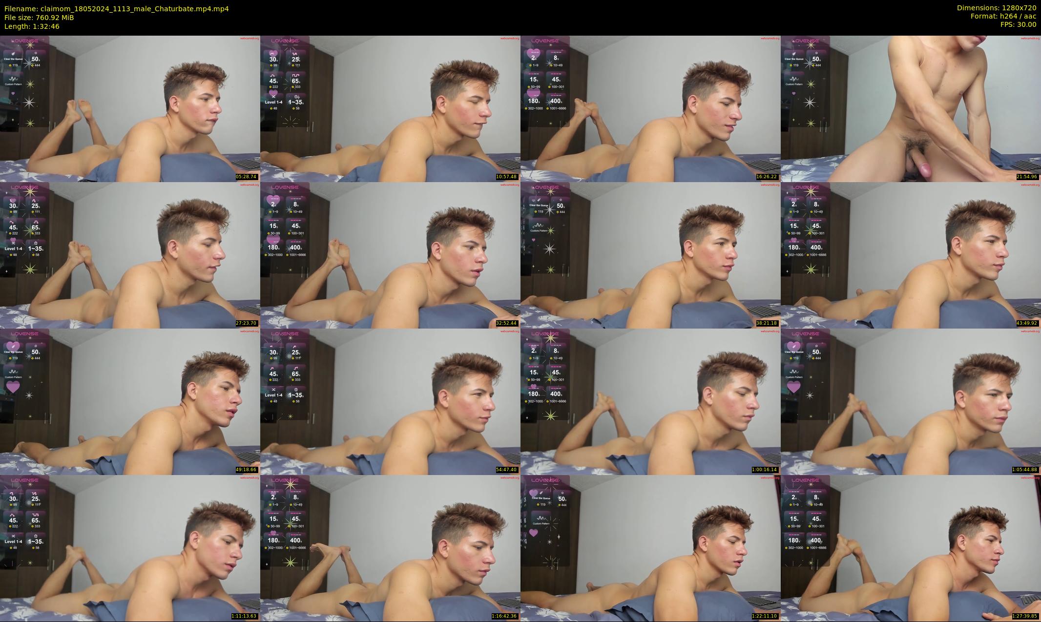 claimom — 93 minute Chaturbate male cam show recording, 720p, May 18, 2024