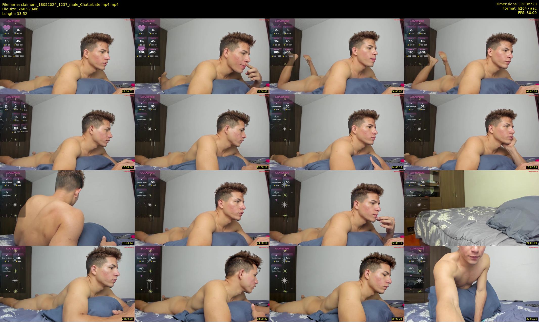 claimom — 34 minute Chaturbate male cam show recording, 720p, May 18, 2024