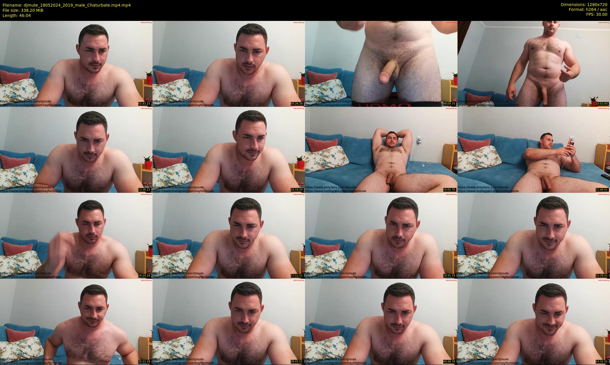 djmute — 47 minute Chaturbate male cam show recording, 720p, May 18, 2024