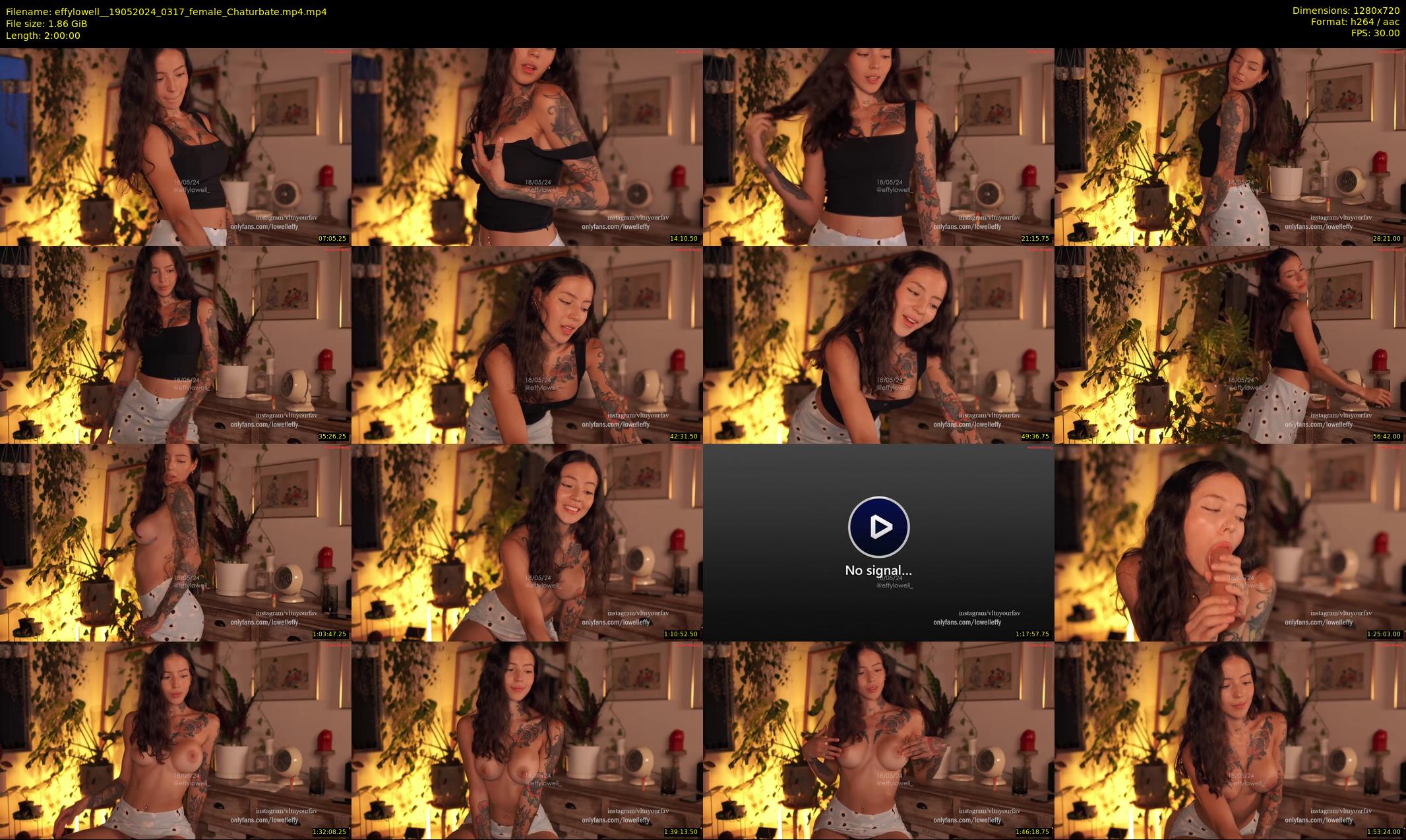 effylowell_ — 120 minute Chaturbate female cam show recording, 720p, May 19, 2024