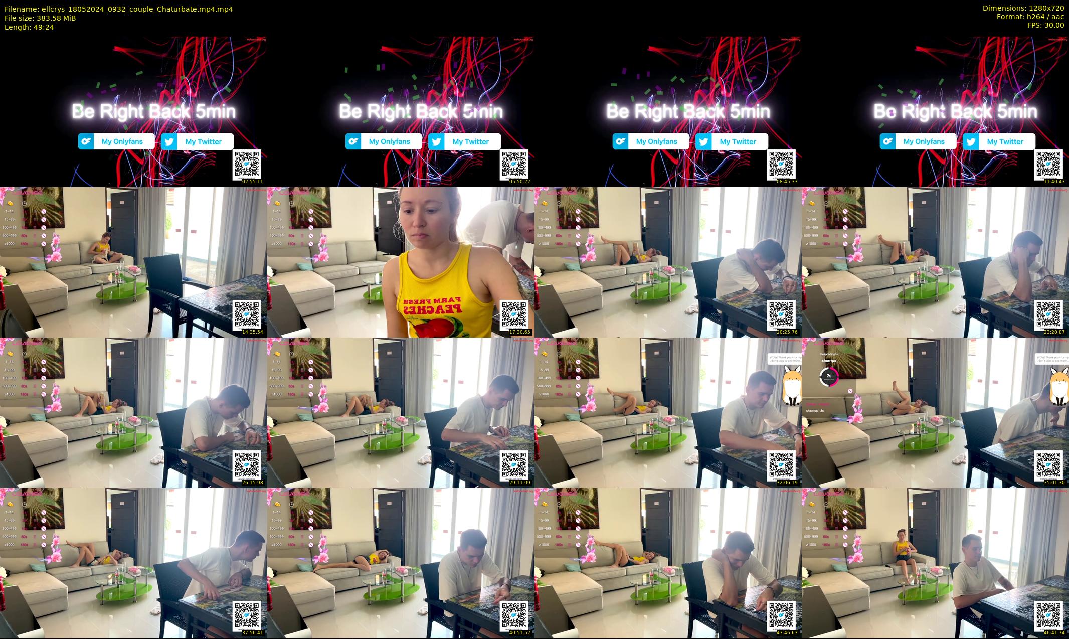ellcrys — 50 minute Chaturbate couple cam show recording, 720p, May 18, 2024