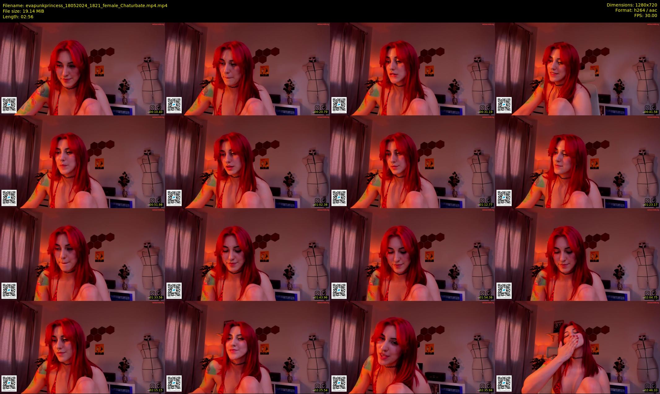evapunkprincess — 3 minute Chaturbate female cam show recording, 720p, May 18, 2024