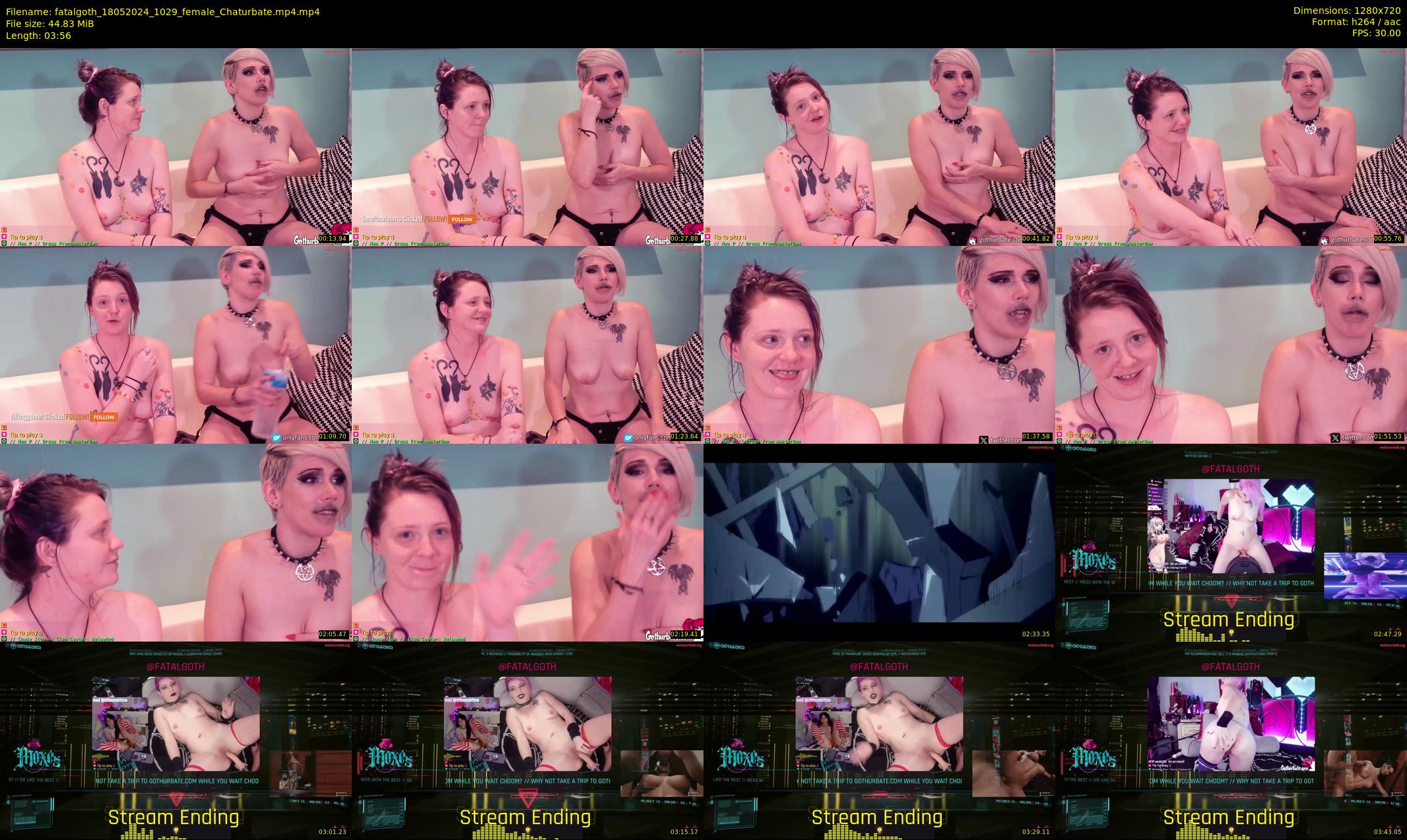 fatalgoth — 4 minute Chaturbate couple cam show recording, 720p, May 18, 2024