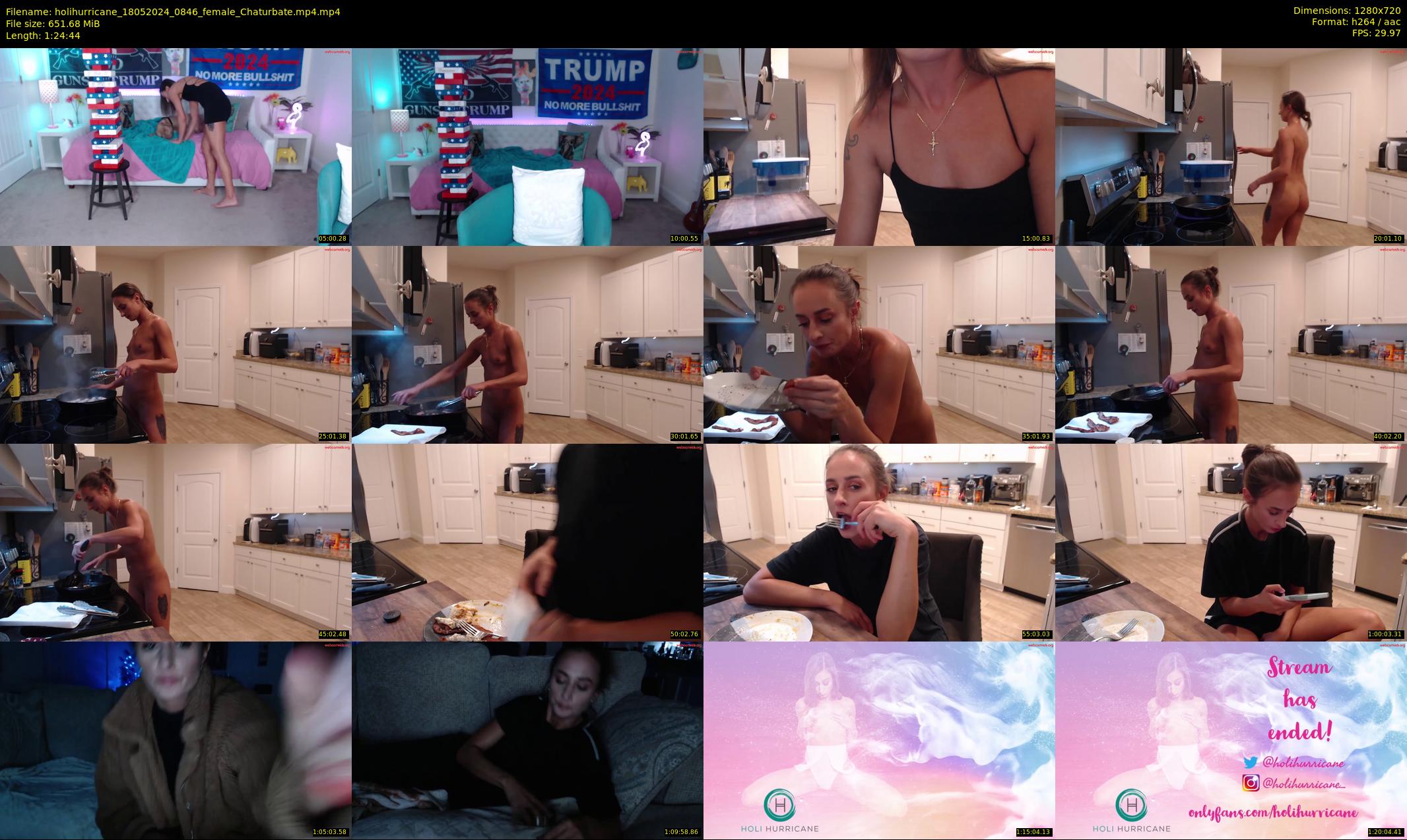holihurricane — 85 minute Chaturbate female cam show recording, 720p, May 18, 2024