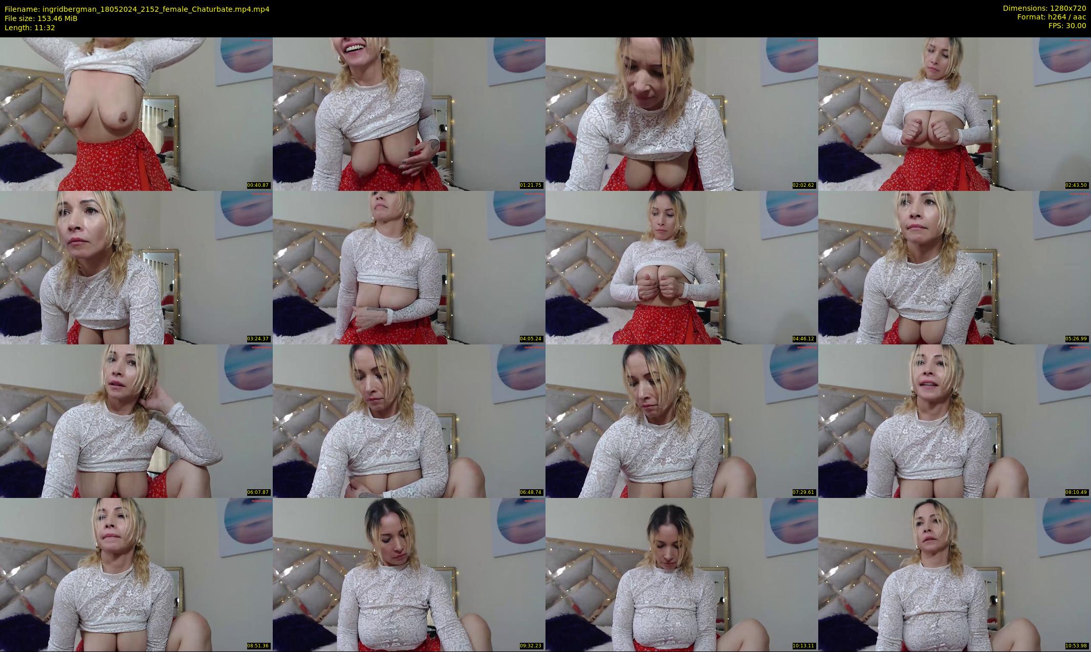 ingridbergman — 12 minute Chaturbate female cam show recording, 720p, May 18, 2024